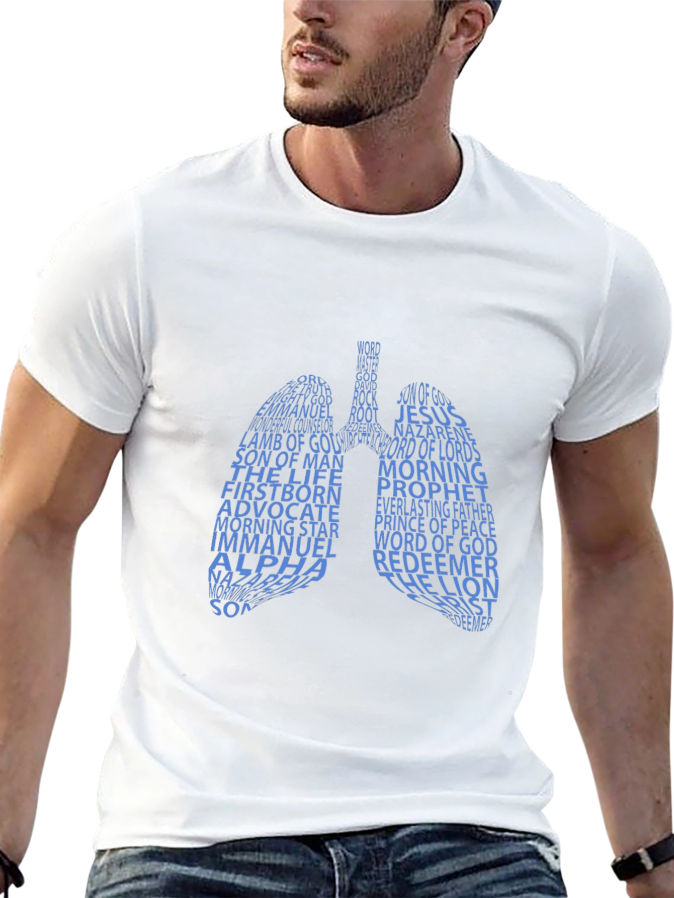 Word of God Lung Graphic T-Shirt - Black