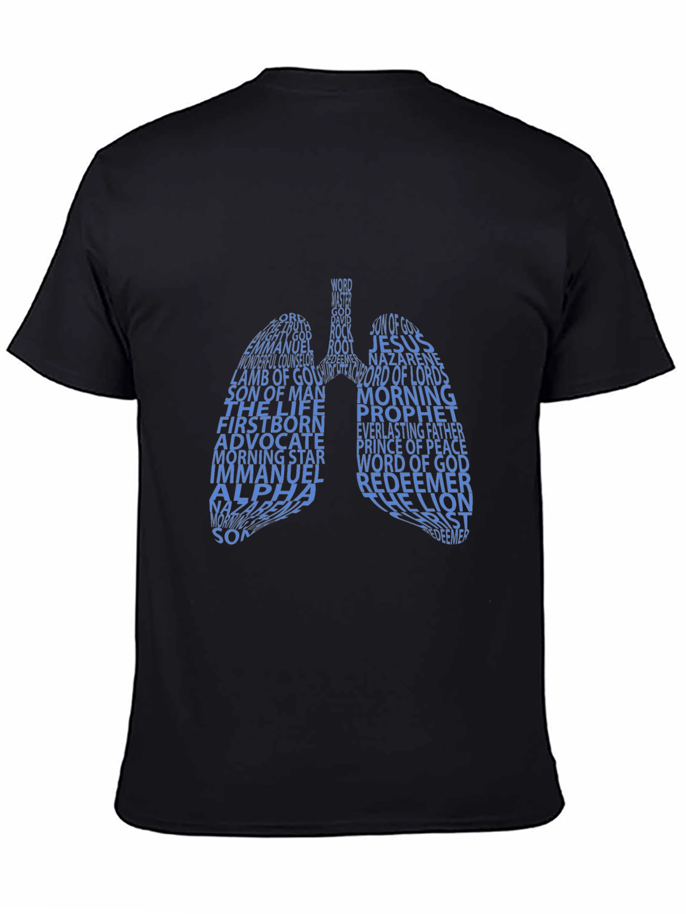 Word of God Lung Graphic T-Shirt - Black