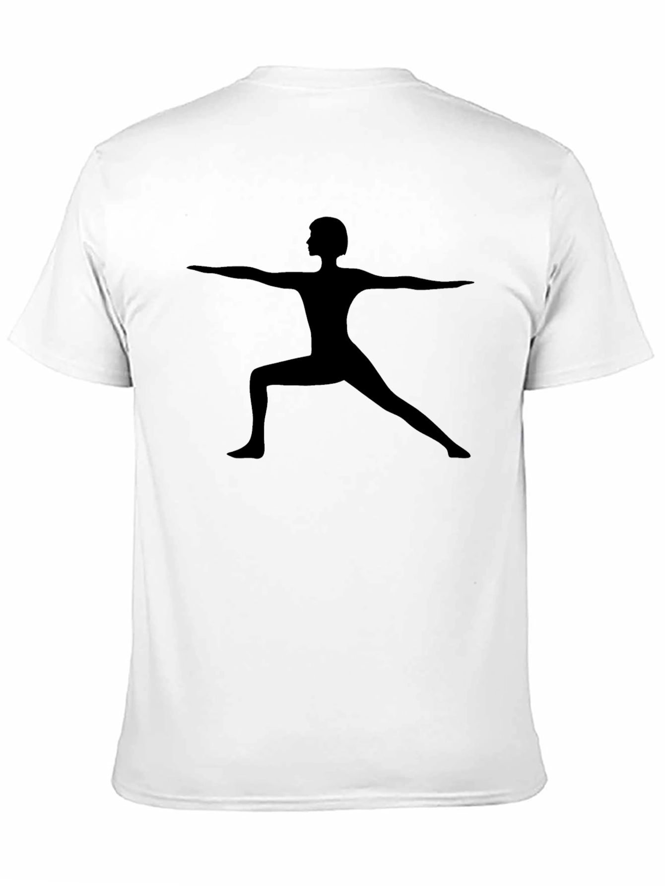 Yoga Pose Silhouette Black T-Shirt
