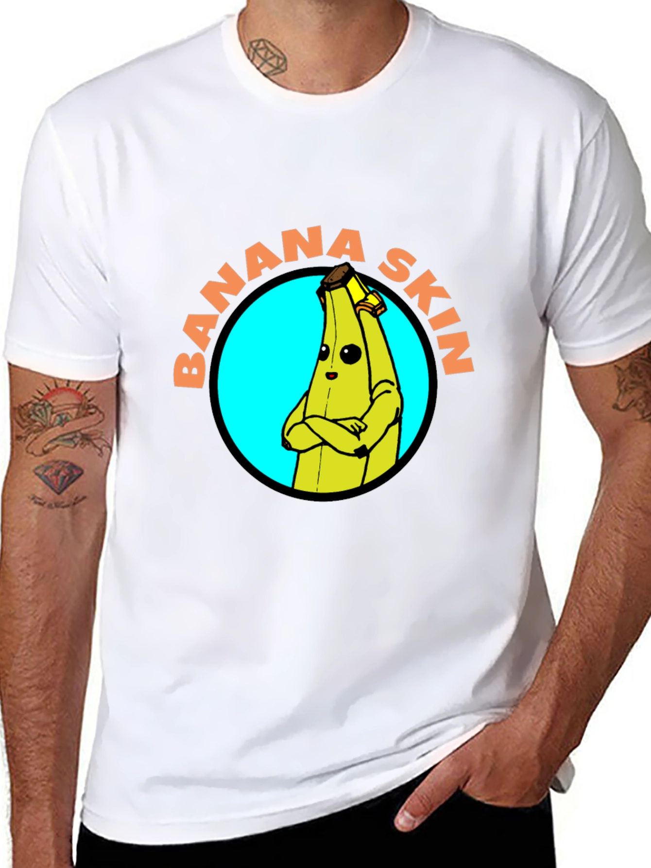 Banana Skin Graphic Tee - Funky Novelty T-Shirt
