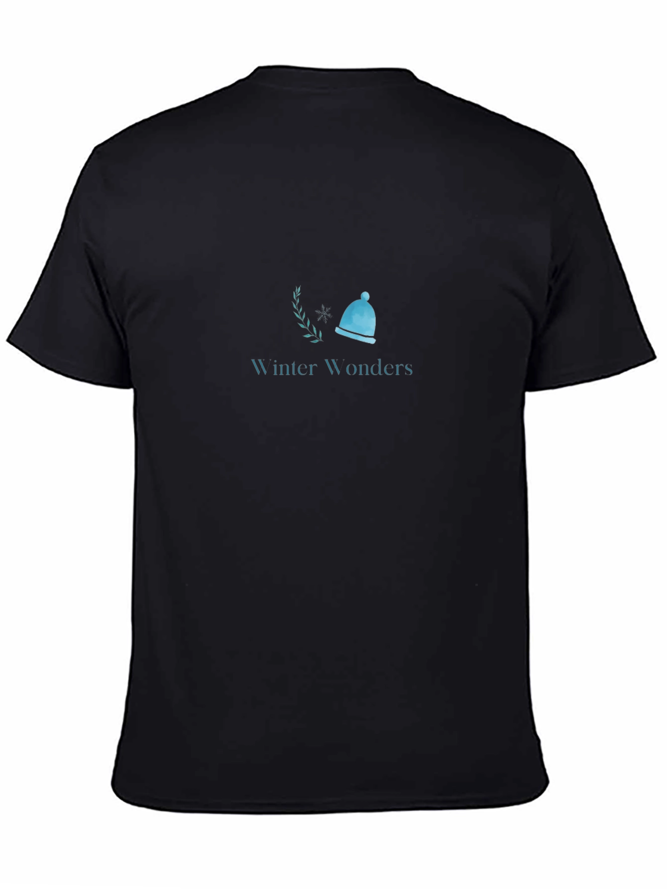 Winter Wonders Black Graphic Tee