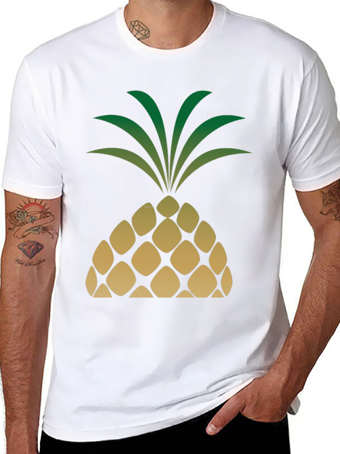 Pineapple Graphic T-Shirt - Tropical Vibe