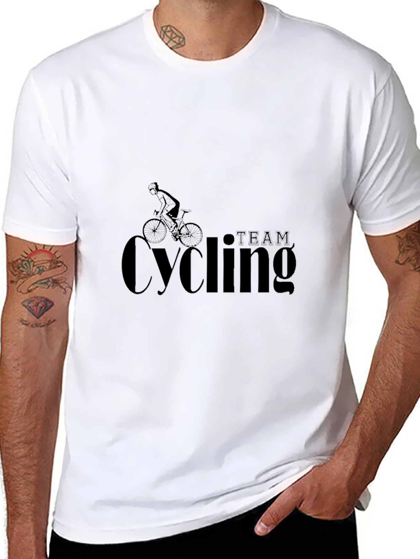 Team Cycling Black Graphic Tee