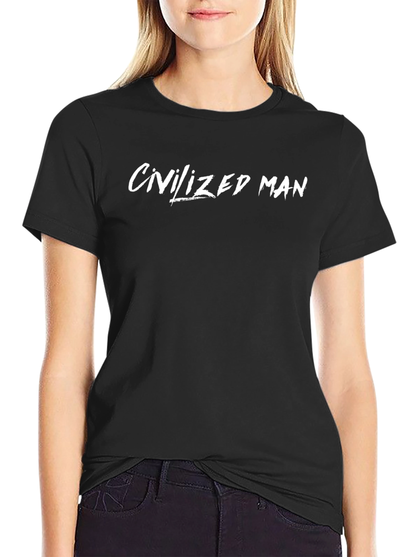 Civilized Man Graphic T-Shirt - Soft Cotton Blend