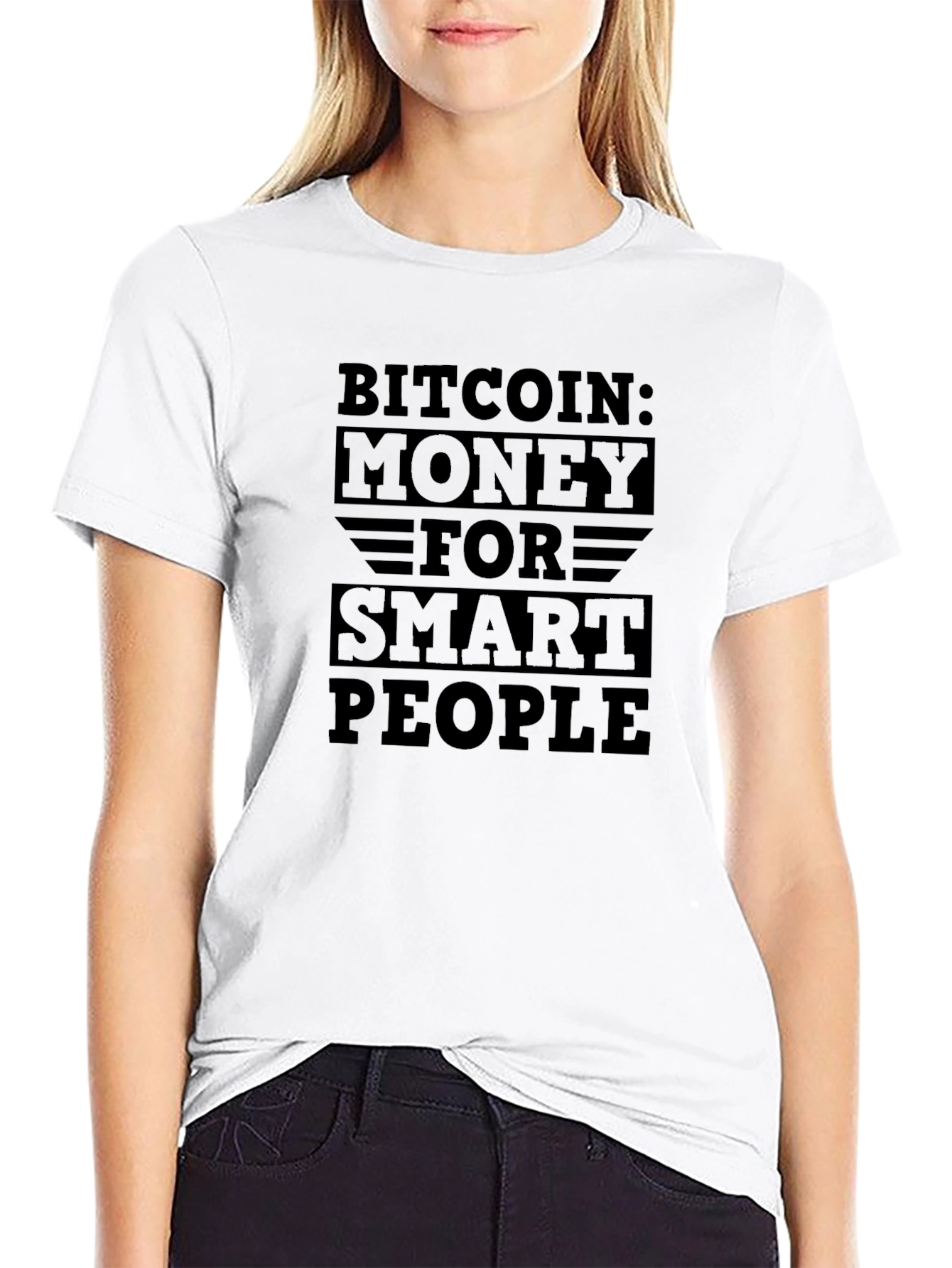 Bitcoin Smart People Black T-Shirt