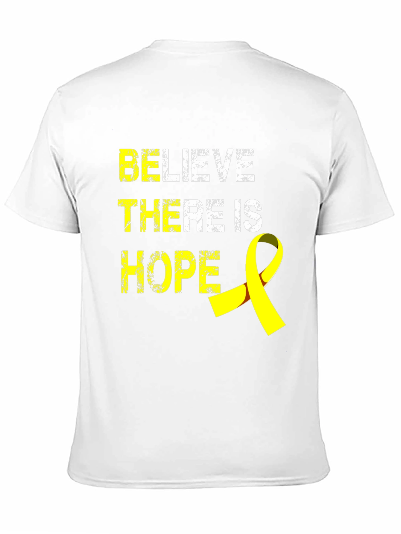 Believe There Is Hope T-Shirt - Yellow Ribbon