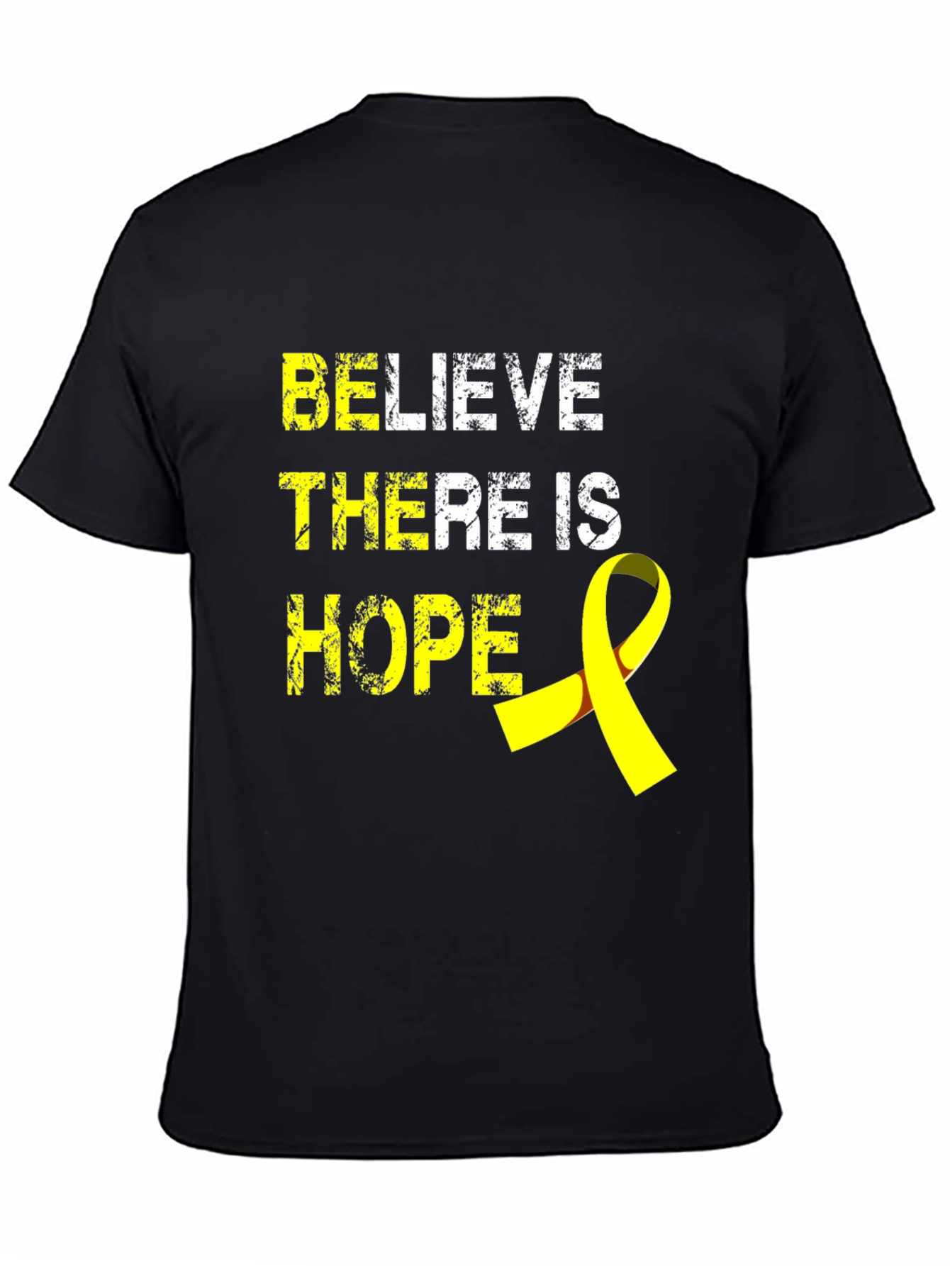 Believe There Is Hope T-Shirt - Yellow Ribbon