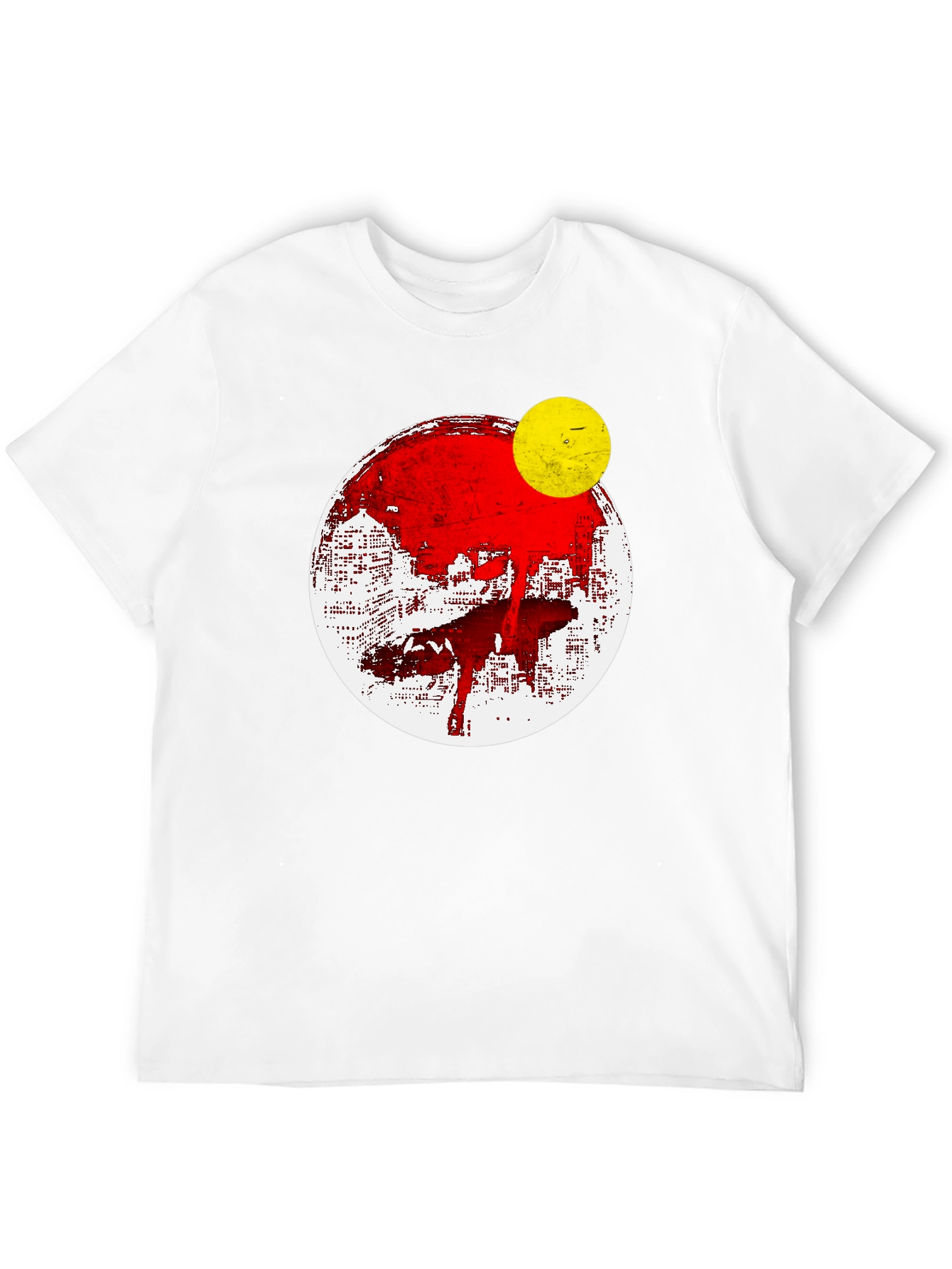 Abstract Graphic Print Mens T-Shirt