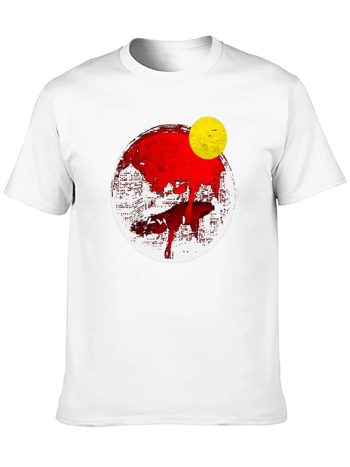 Abstract Graphic Print Mens T-Shirt