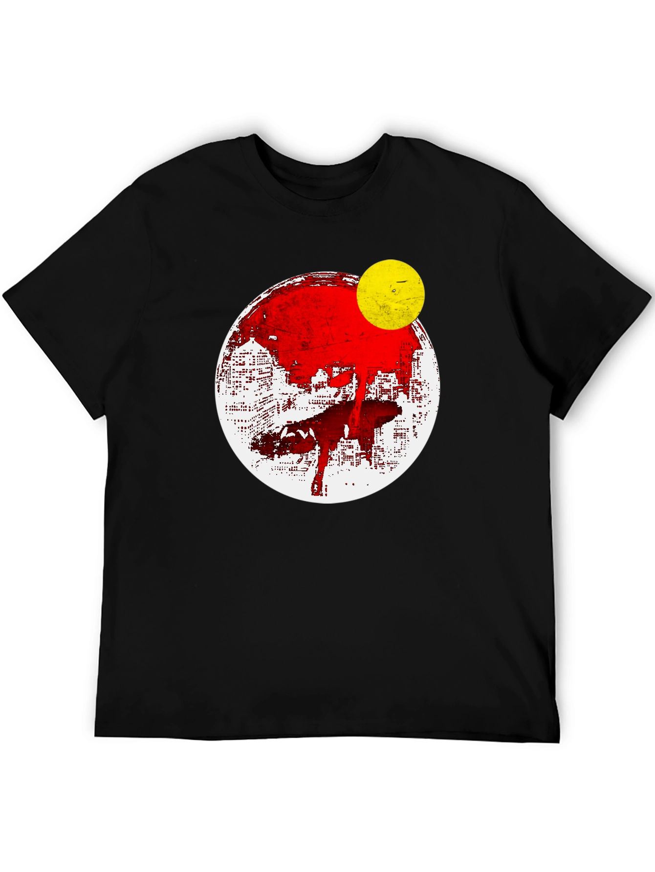 Abstract Graphic Print Mens T-Shirt
