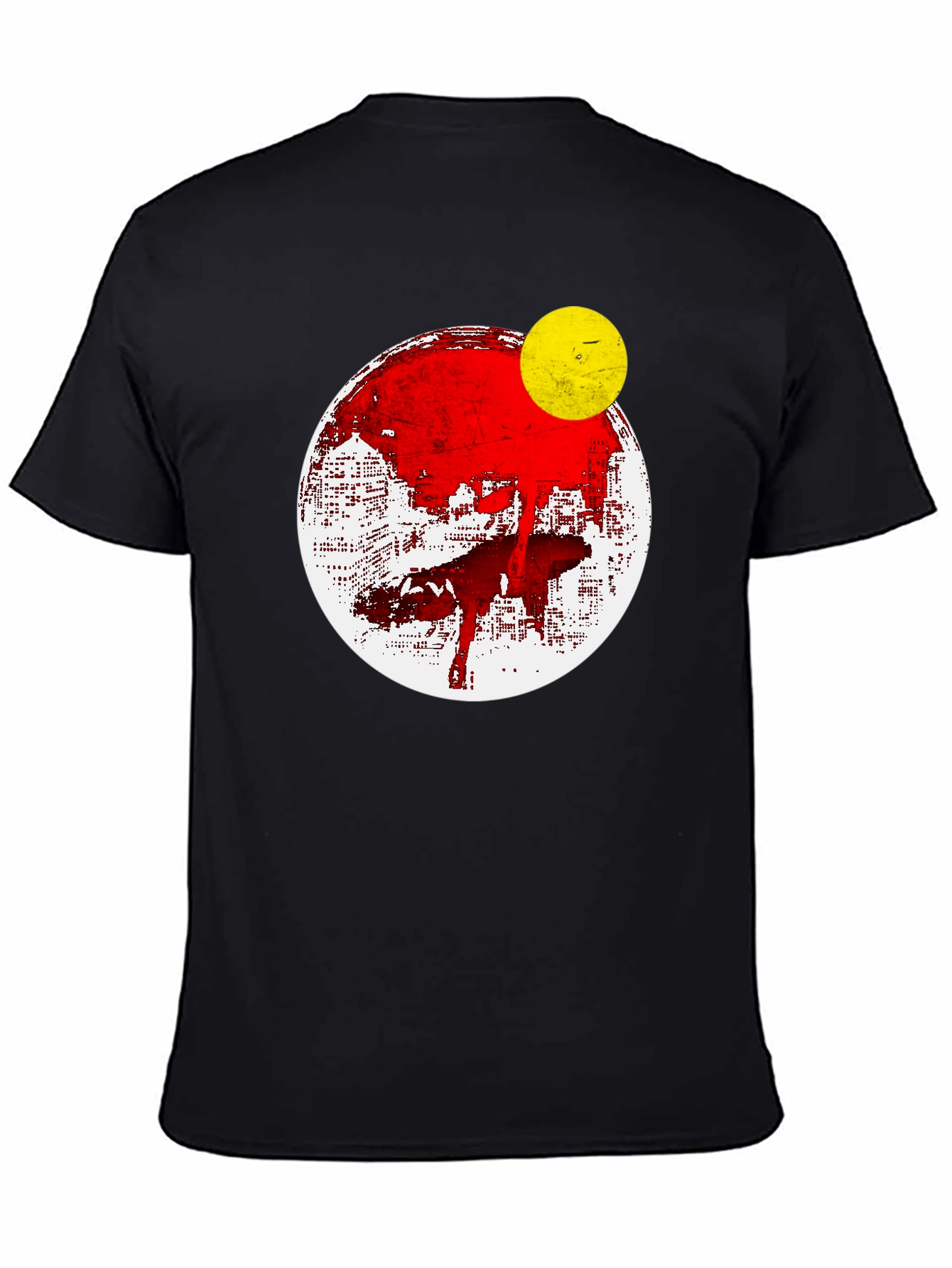 Abstract Graphic Print Mens T-Shirt
