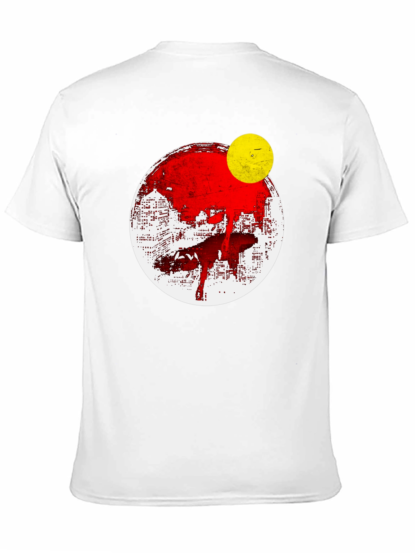 Abstract Graphic Print Mens T-Shirt