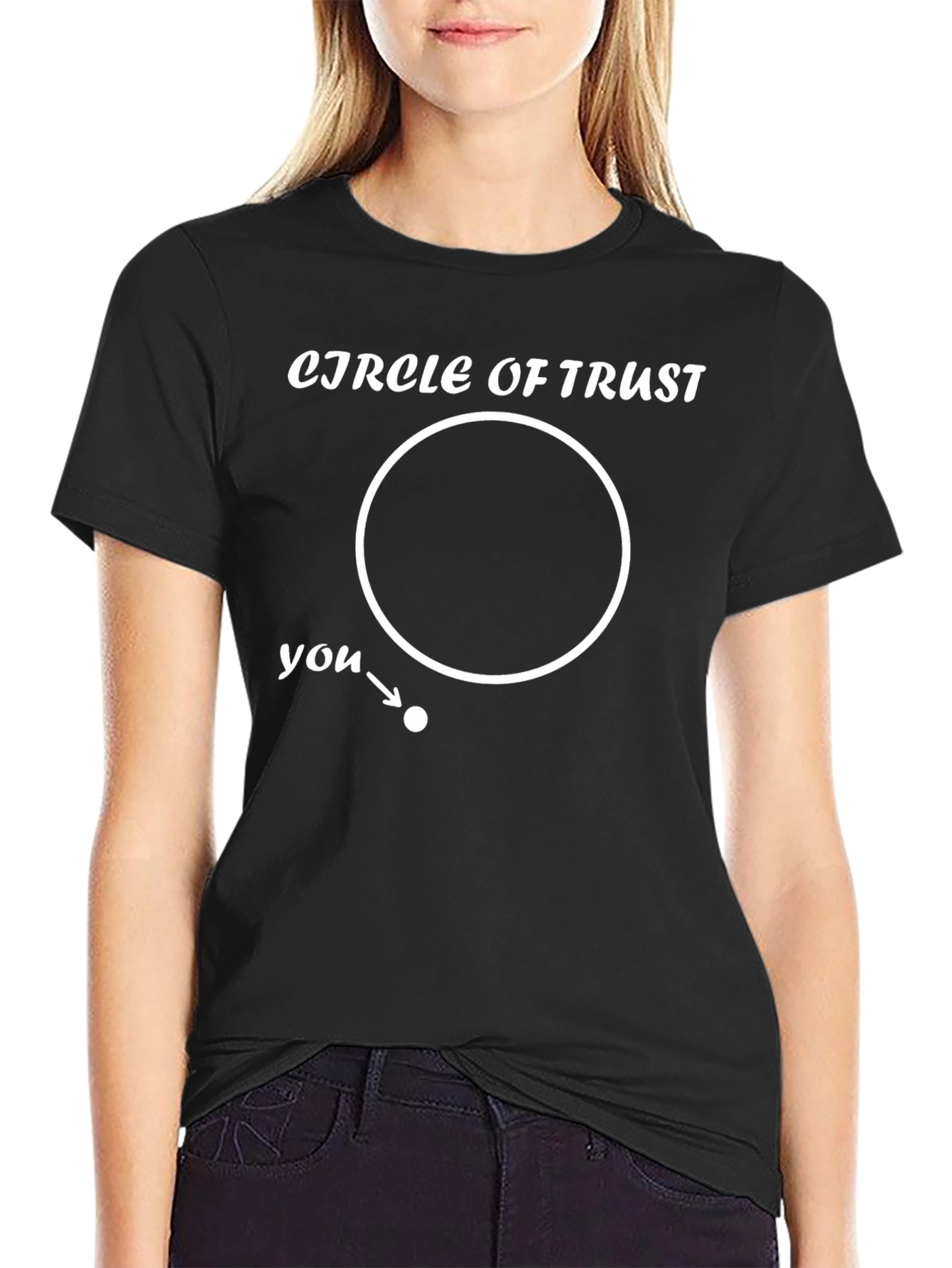 Circle of Trust Funny Graphic Tee - Black T-Shirt
