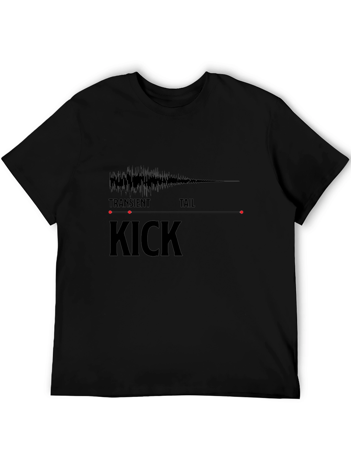 Kick Drum Waveform T-Shirt - Music Producer Tee