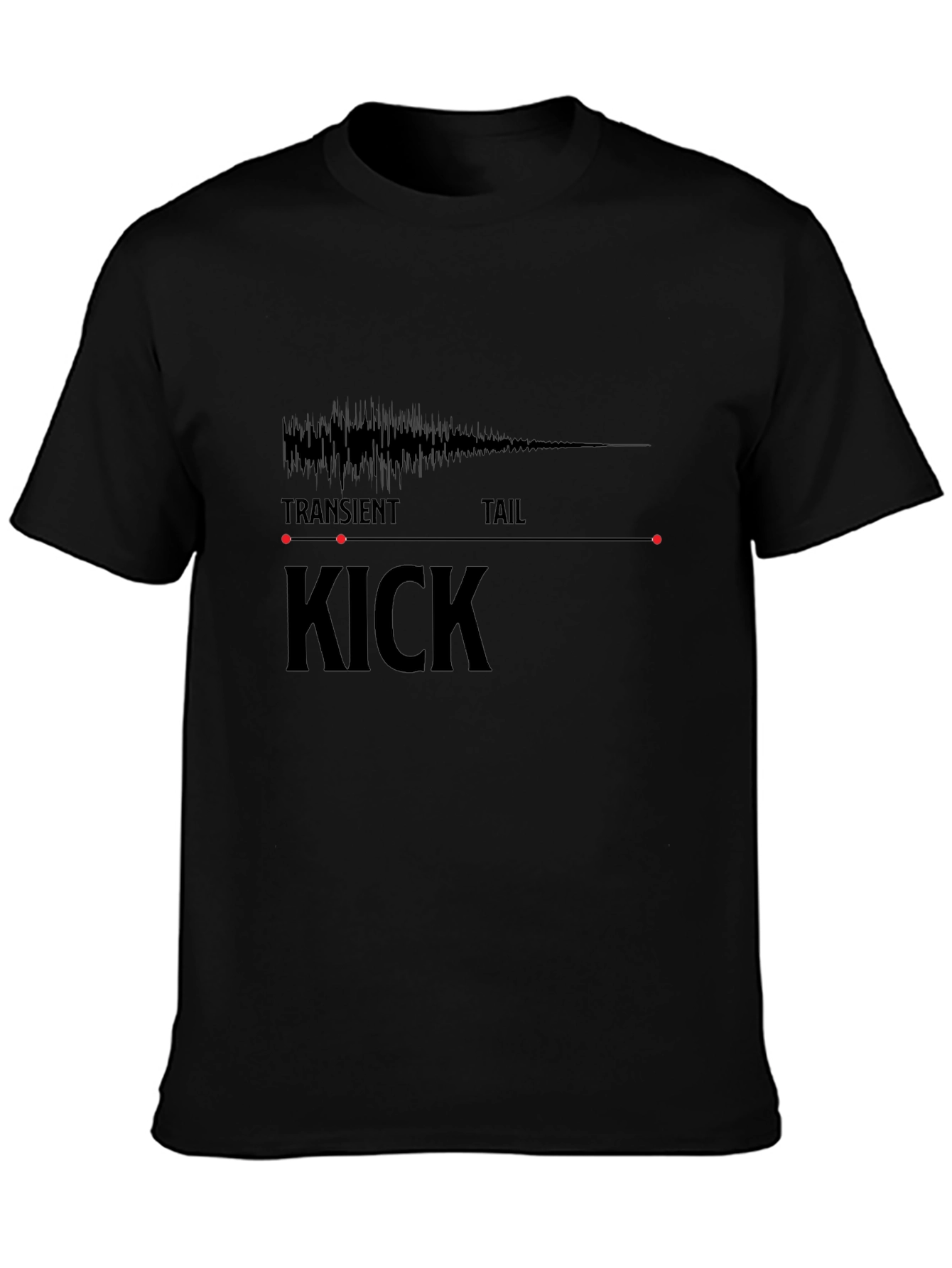 Kick Drum Waveform T-Shirt - Music Producer Tee