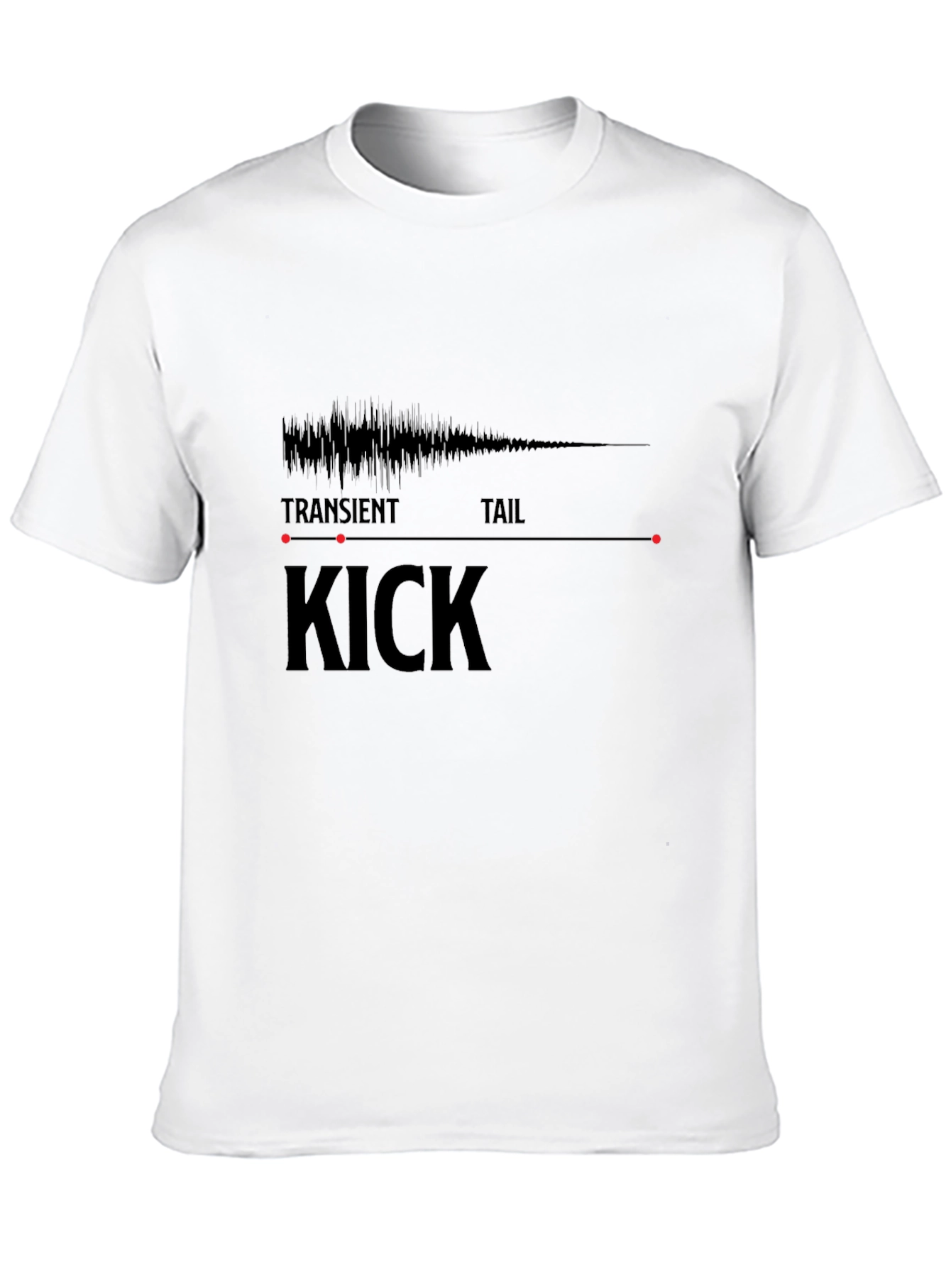 Kick Drum Waveform T-Shirt - Music Producer Tee