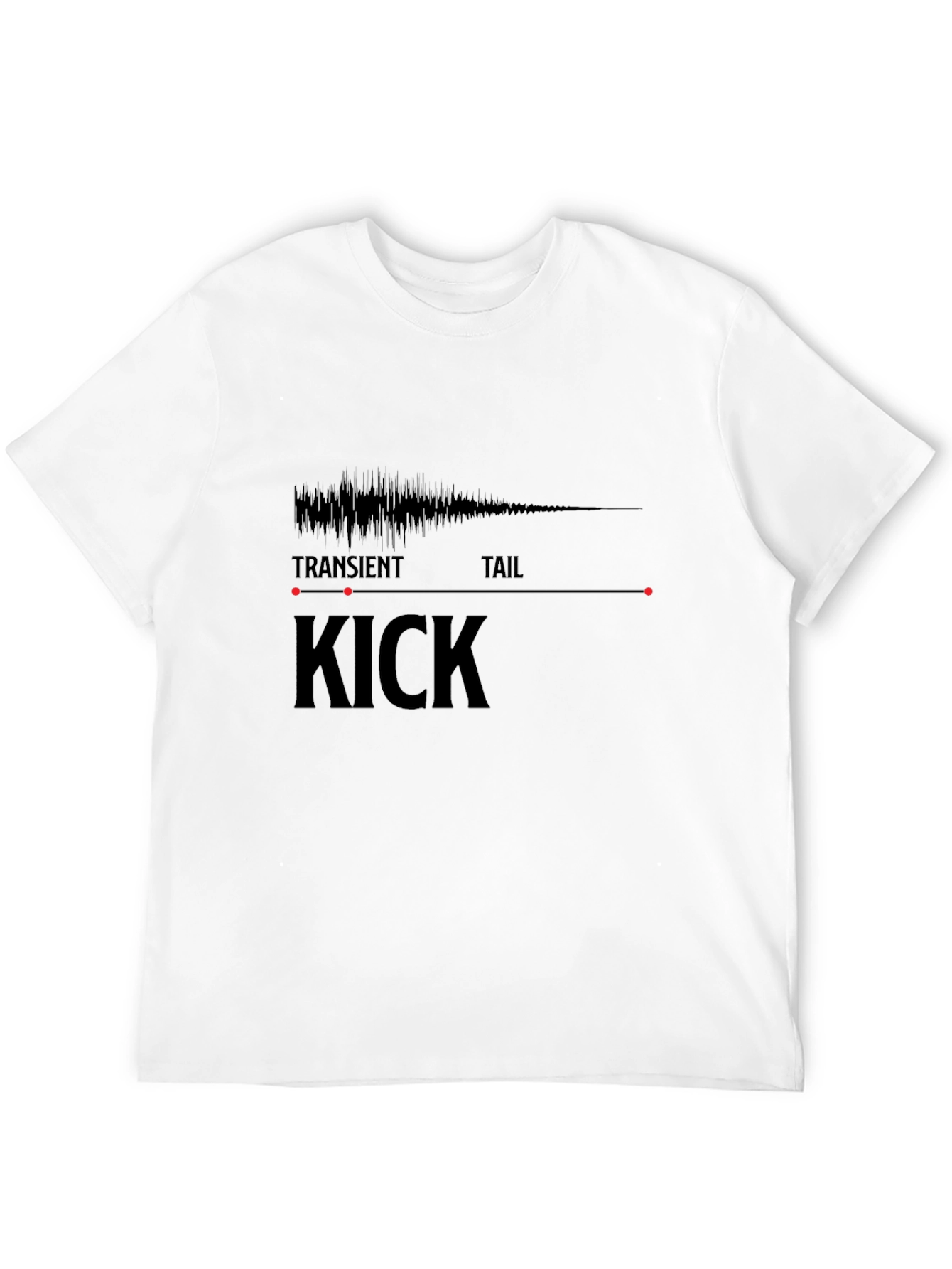 Kick Drum Waveform T-Shirt - Music Producer Tee