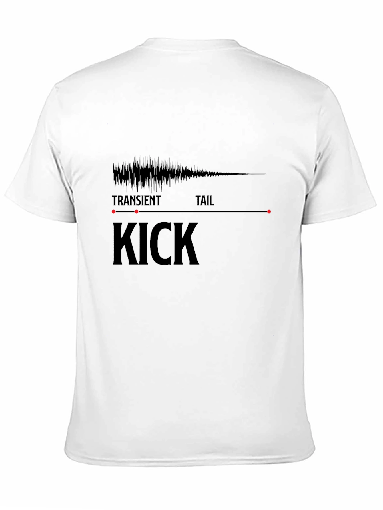 Kick Drum Waveform T-Shirt - Music Producer Tee