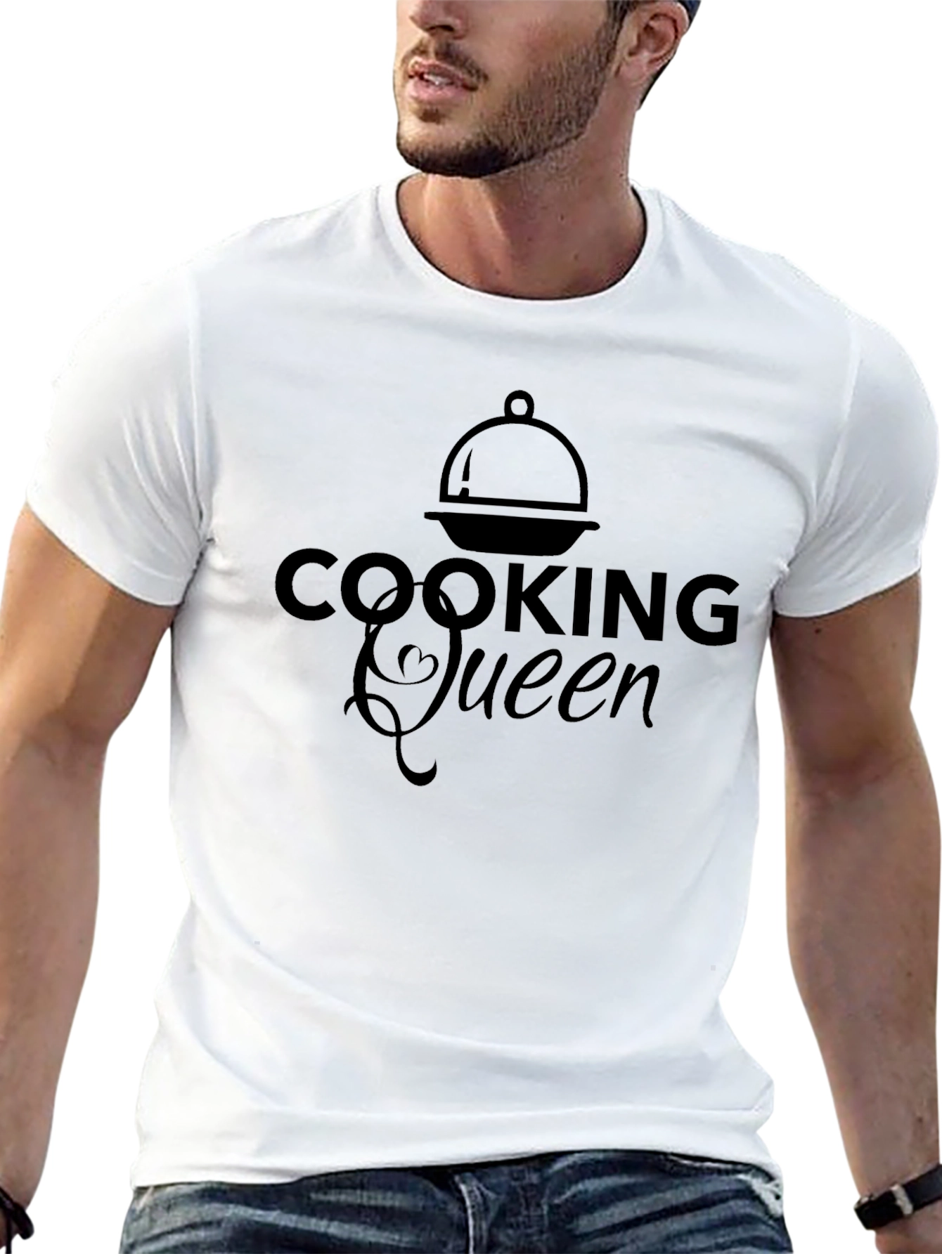 Cooking Queen Graphic T-Shirt - Black