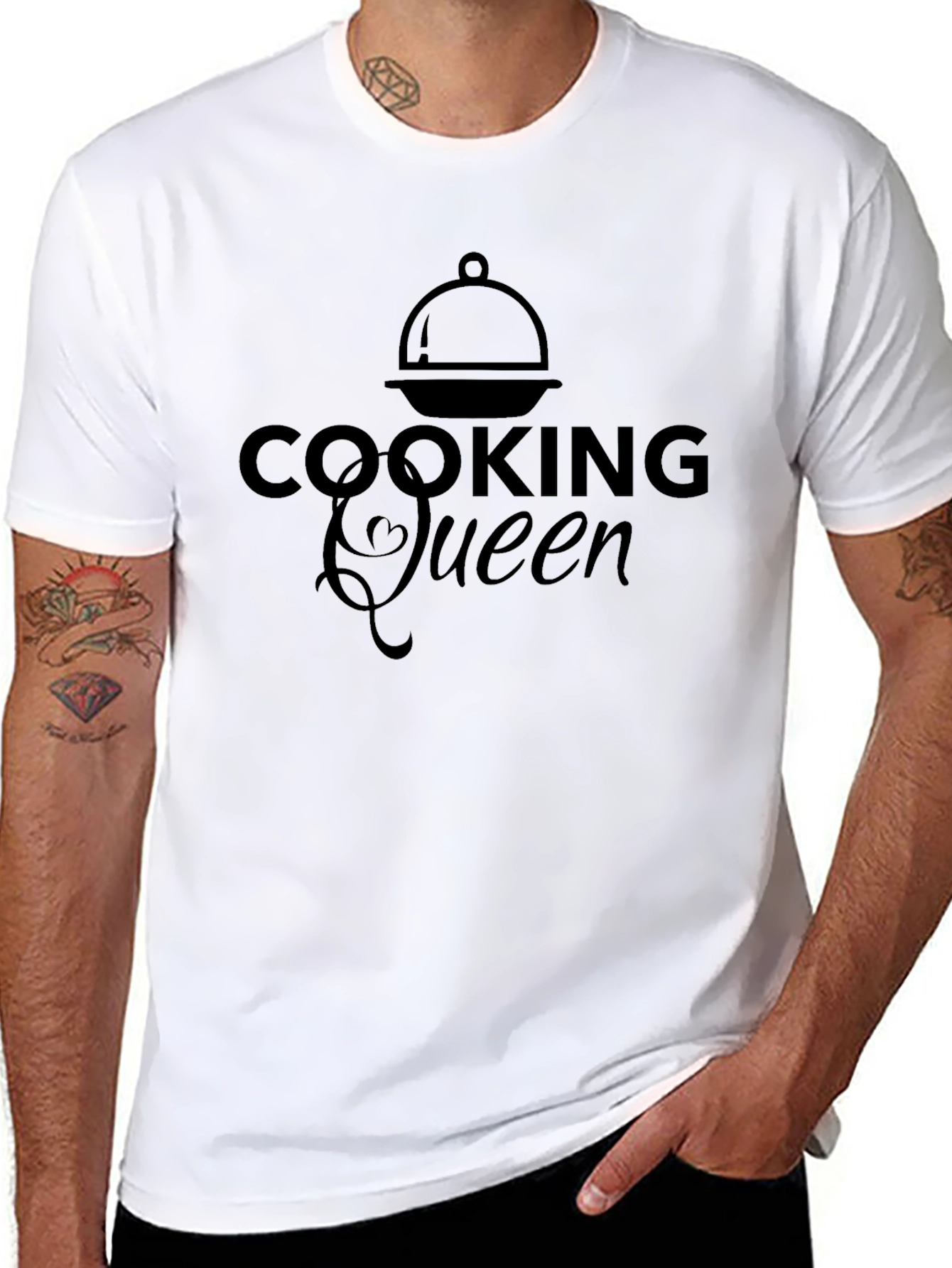 Cooking Queen Graphic T-Shirt - Black