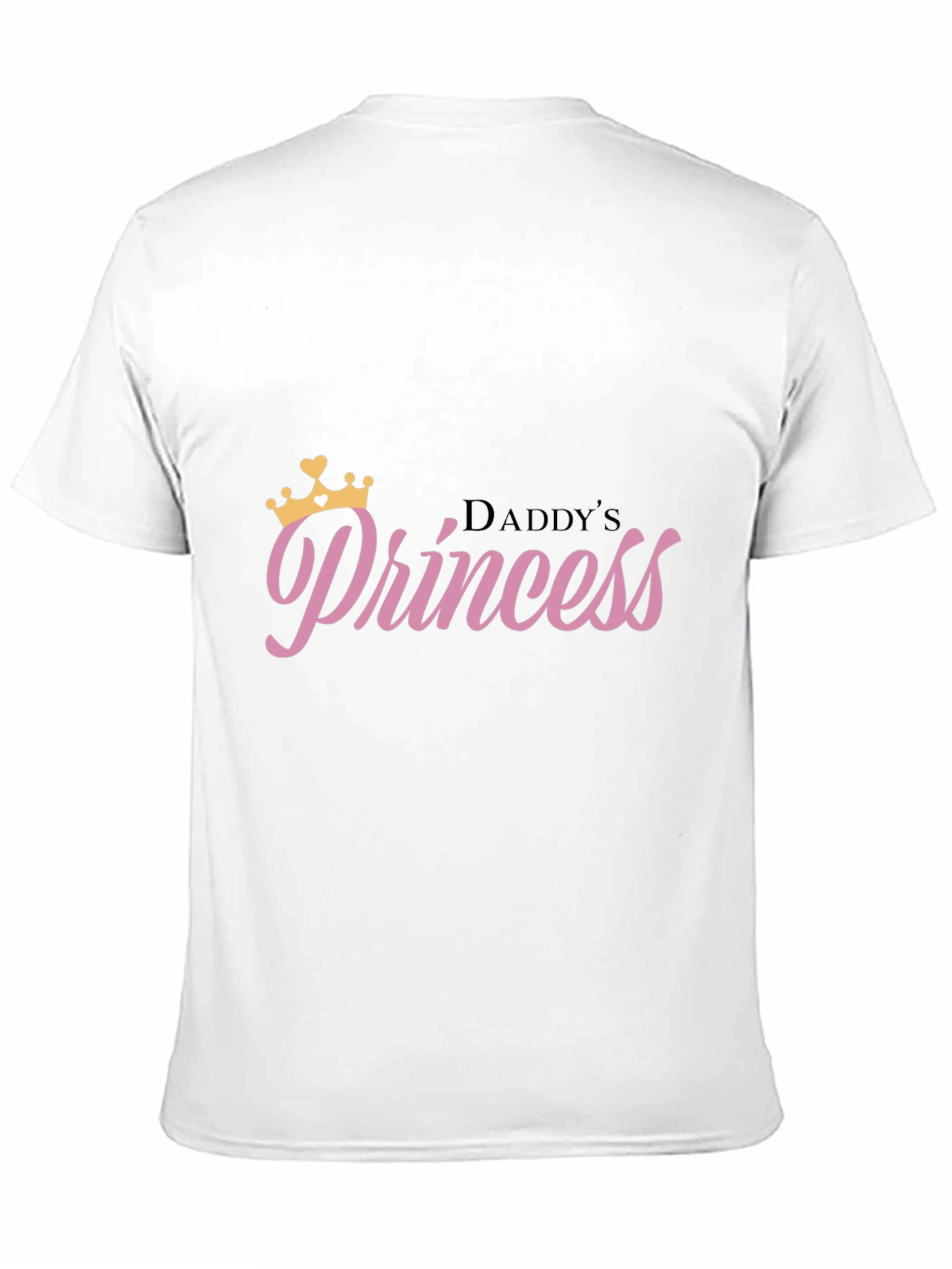 Daddys Princess Black T-Shirt