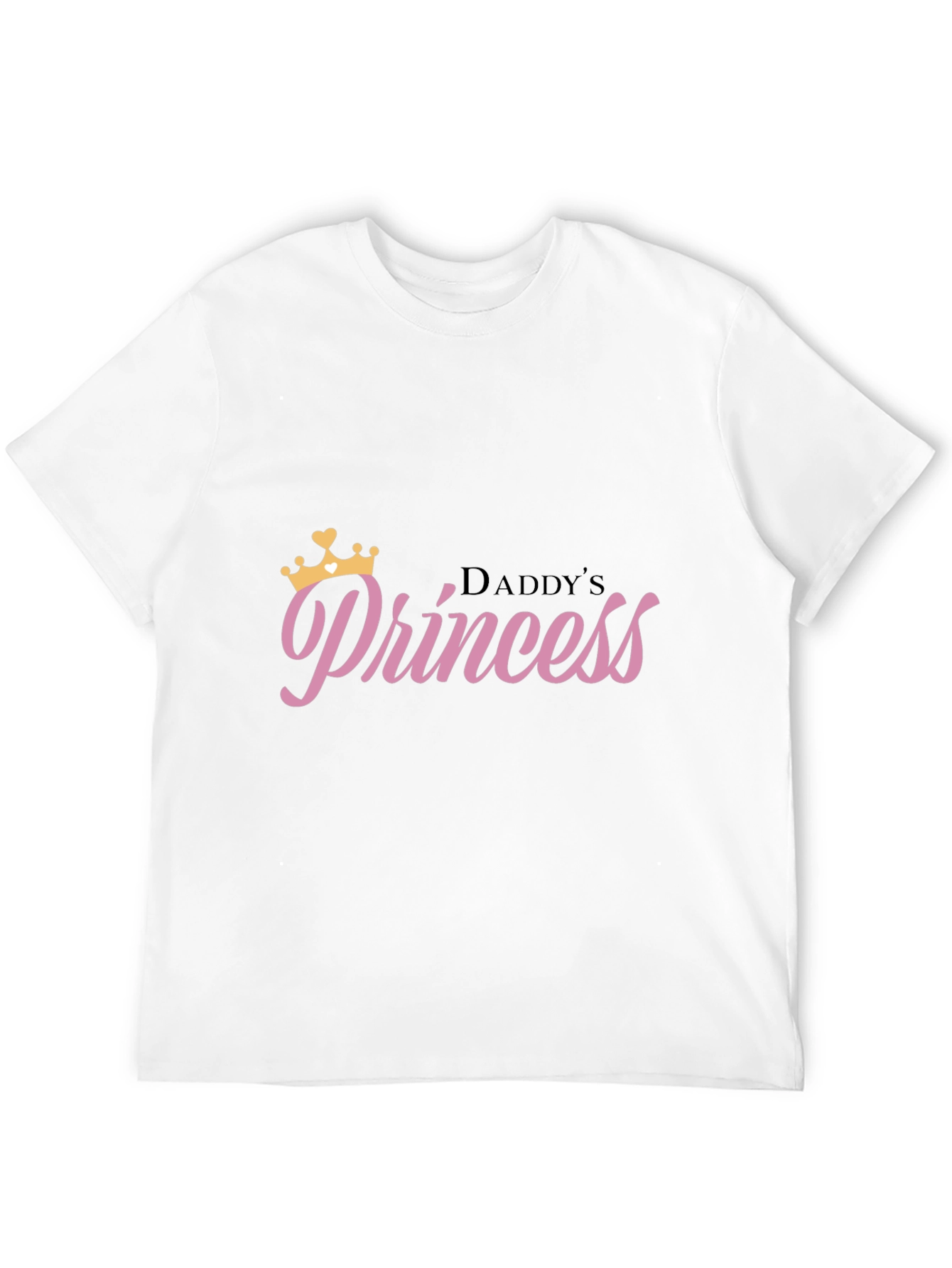Daddys Princess Black T-Shirt