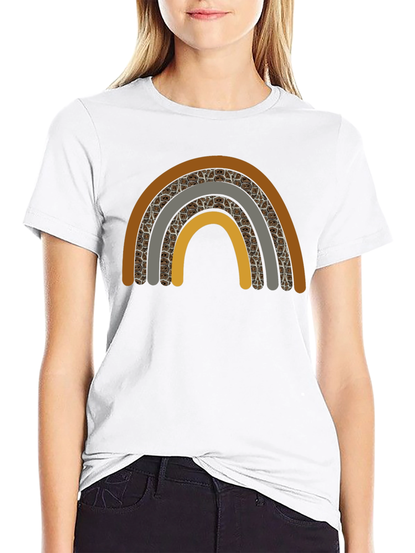 Boho Rainbow Graphic Tee - Stylish Comfort