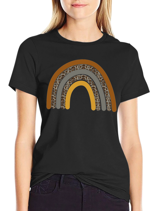 Boho Rainbow Graphic Tee - Stylish Comfort