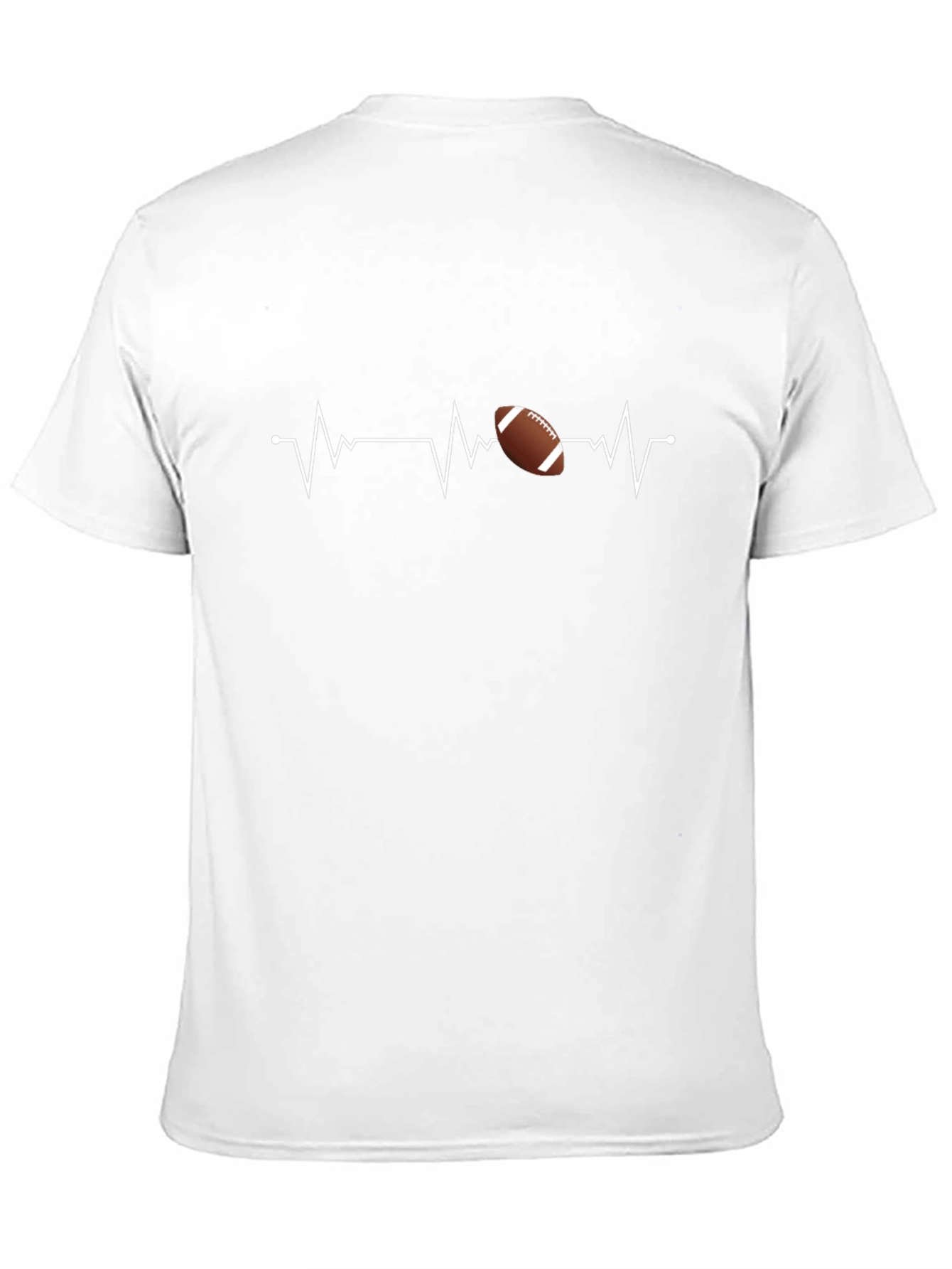 Football Heartbeat Graphic T-Shirt
