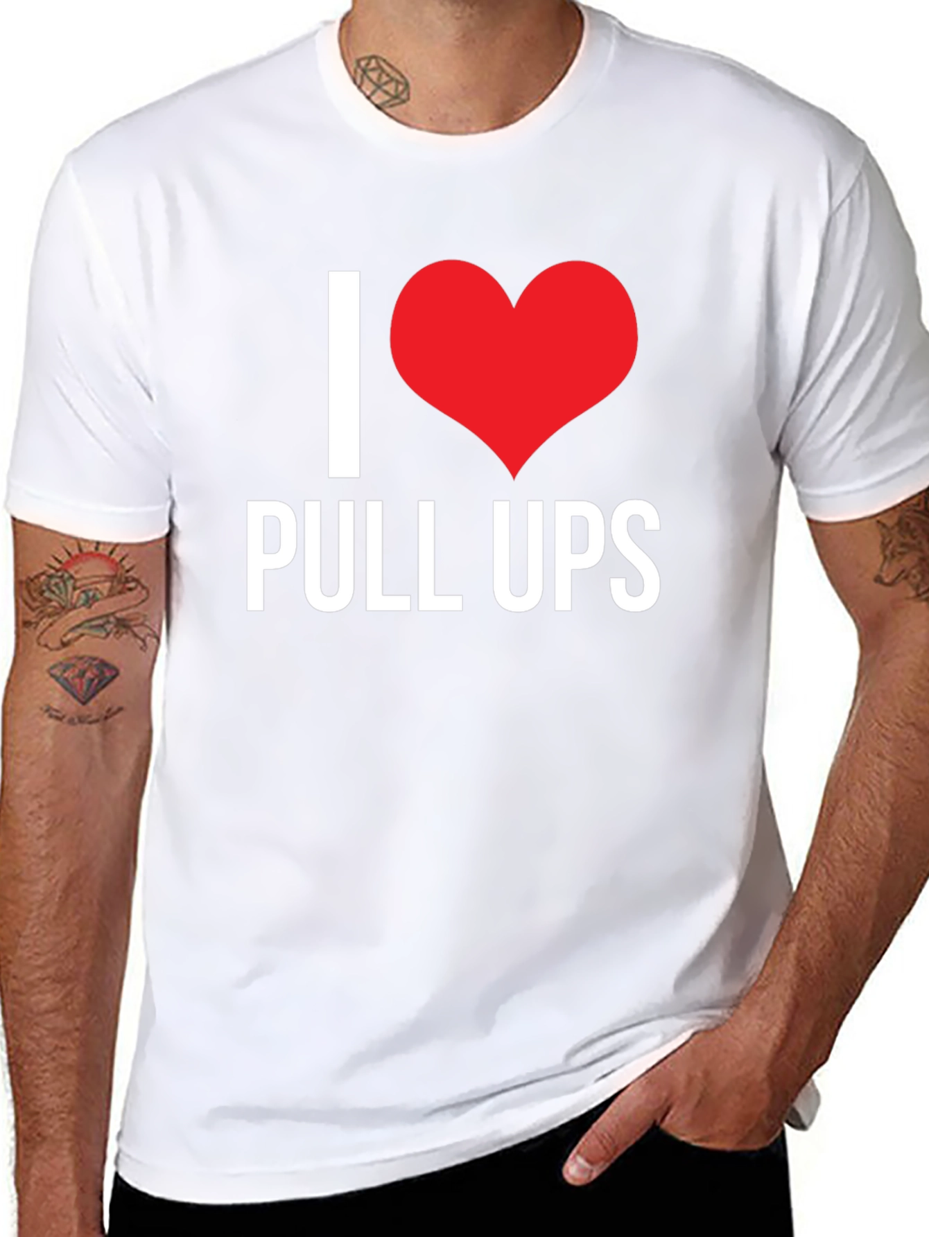 I Love Pull Ups Black T-Shirt