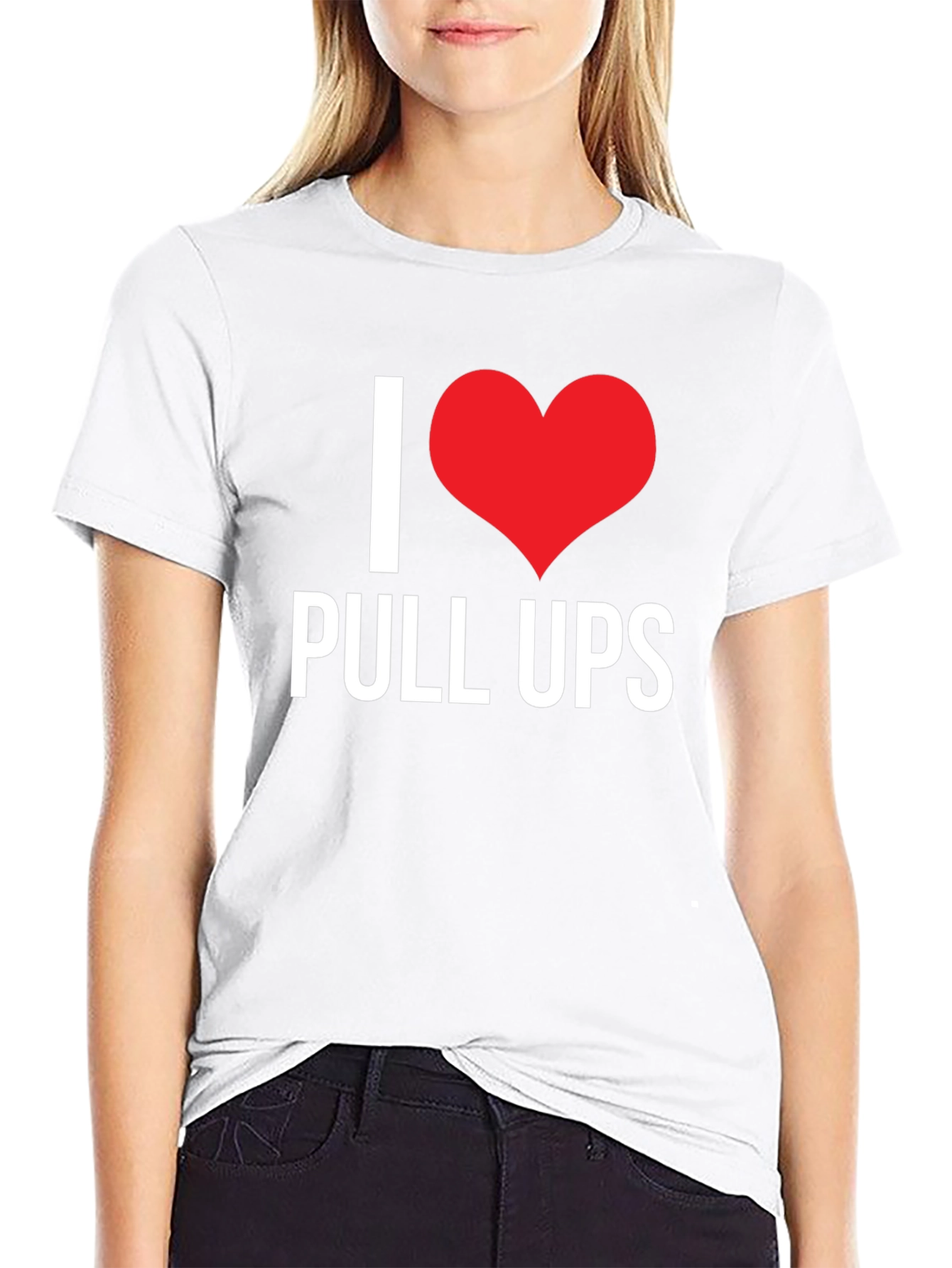 I Love Pull Ups Black T-Shirt