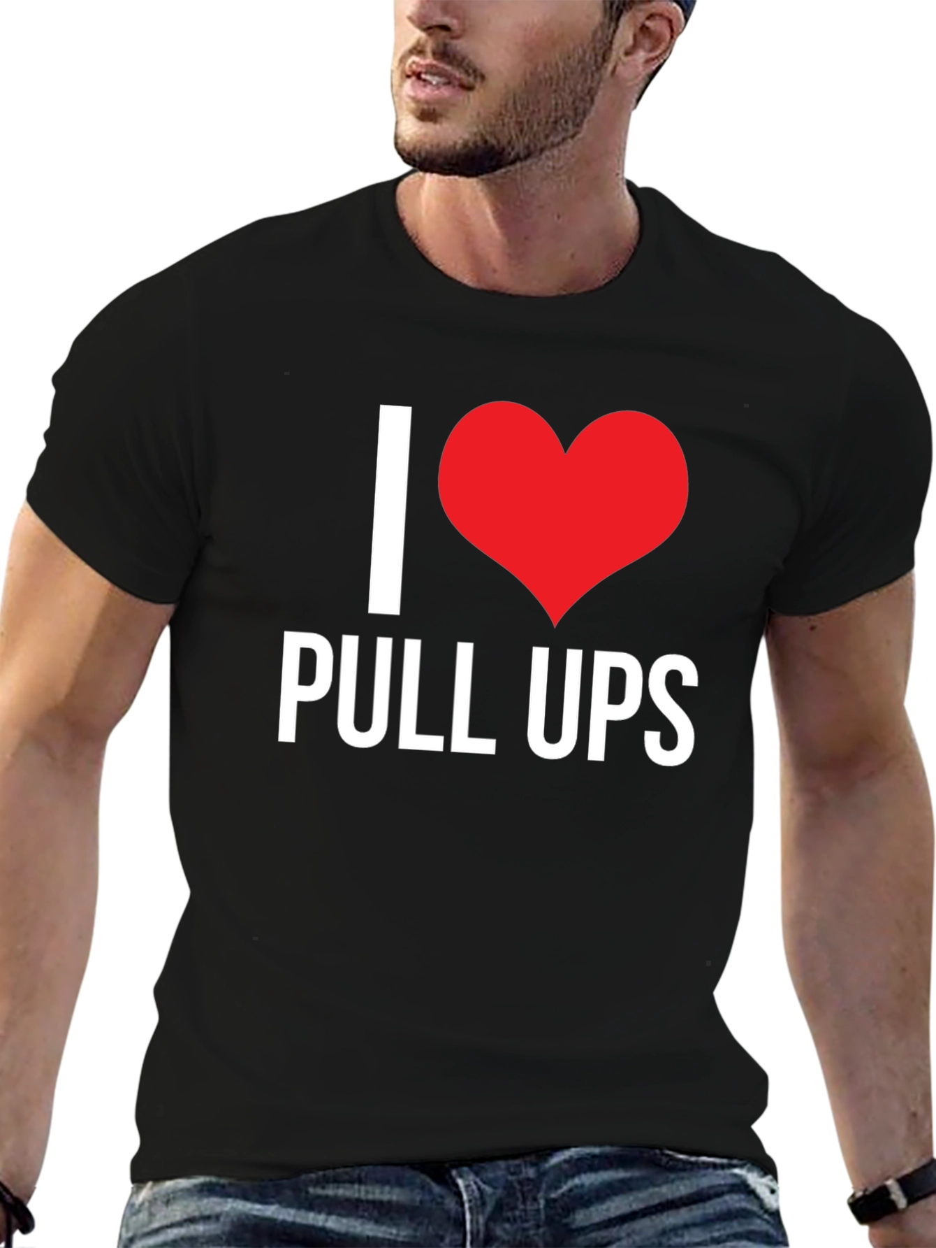 I Love Pull Ups Black T-Shirt