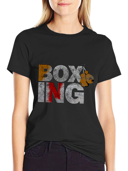 Boxing Gloves Graphic Print T-Shirt