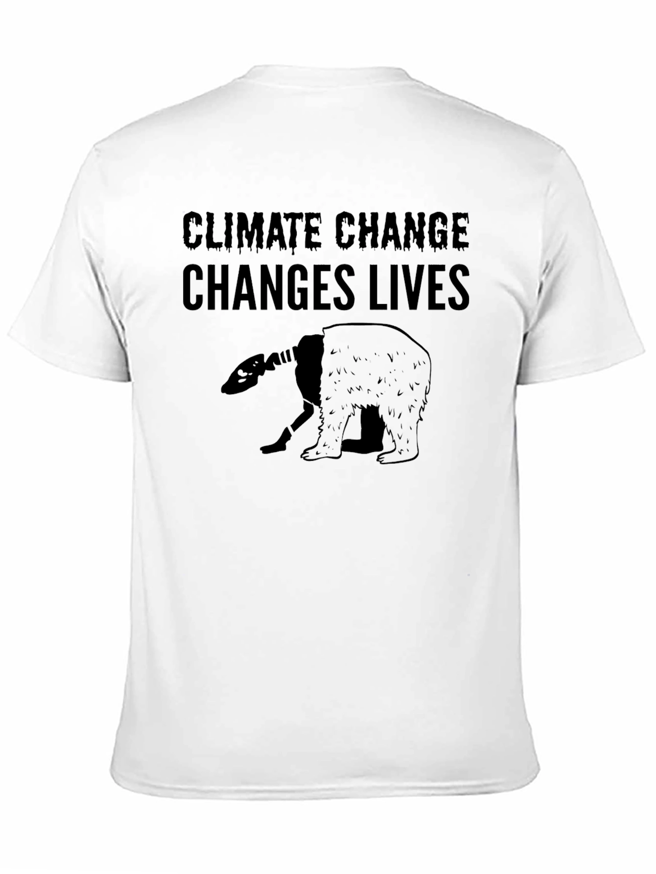 Climate Change Awareness T-Shirt - Black Graphic Tee