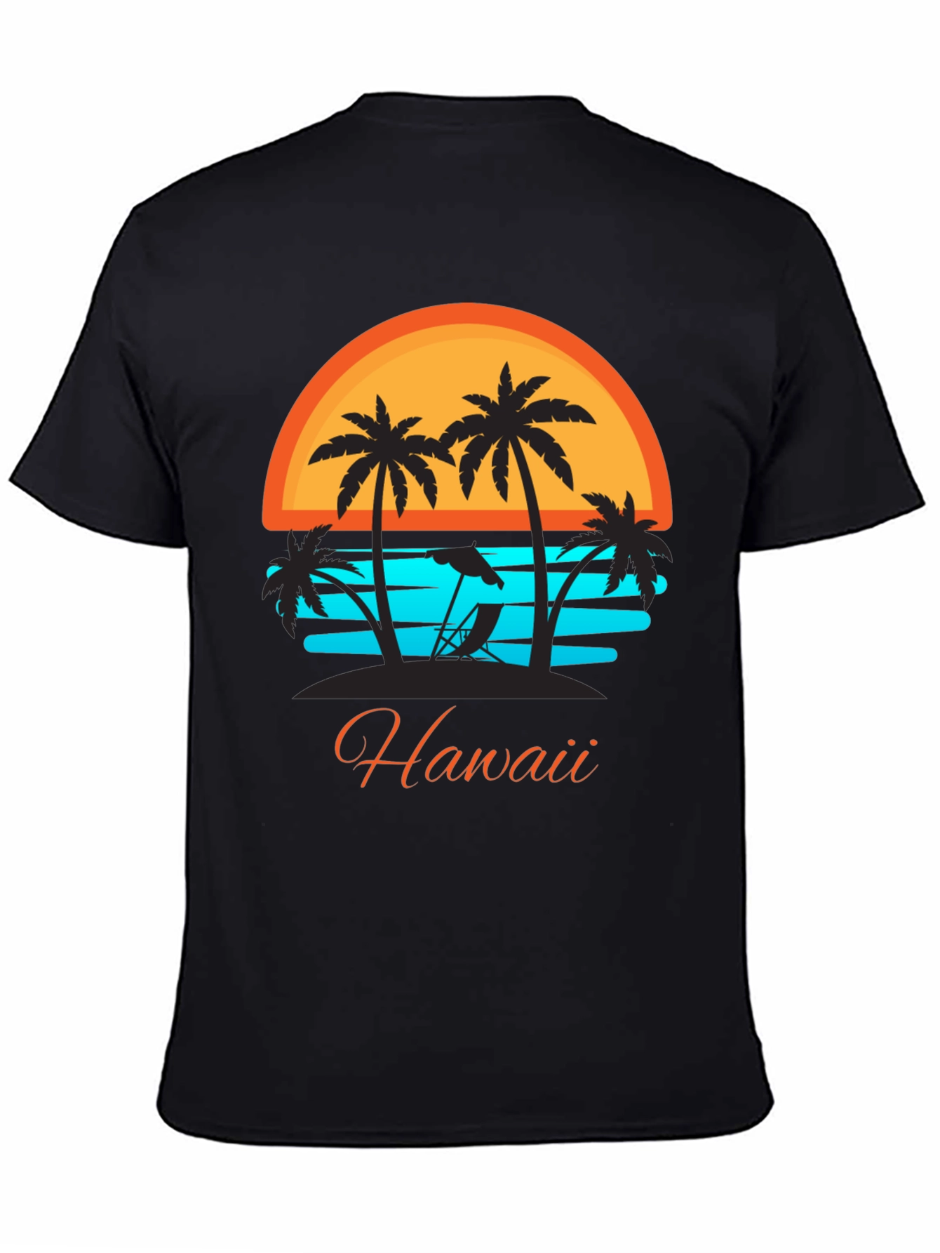 Hawaii Sunset Palm Tree T-Shirt - Vacation Ready