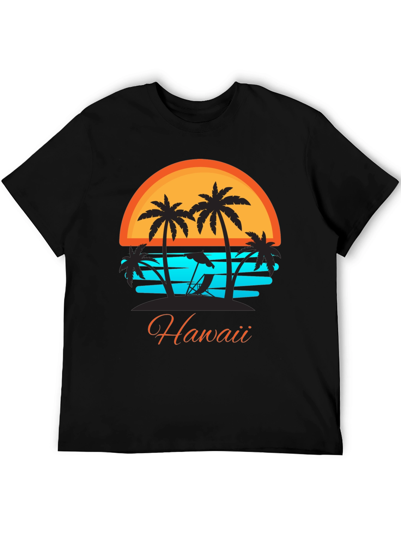 Hawaii Sunset Palm Tree T-Shirt - Vacation Ready