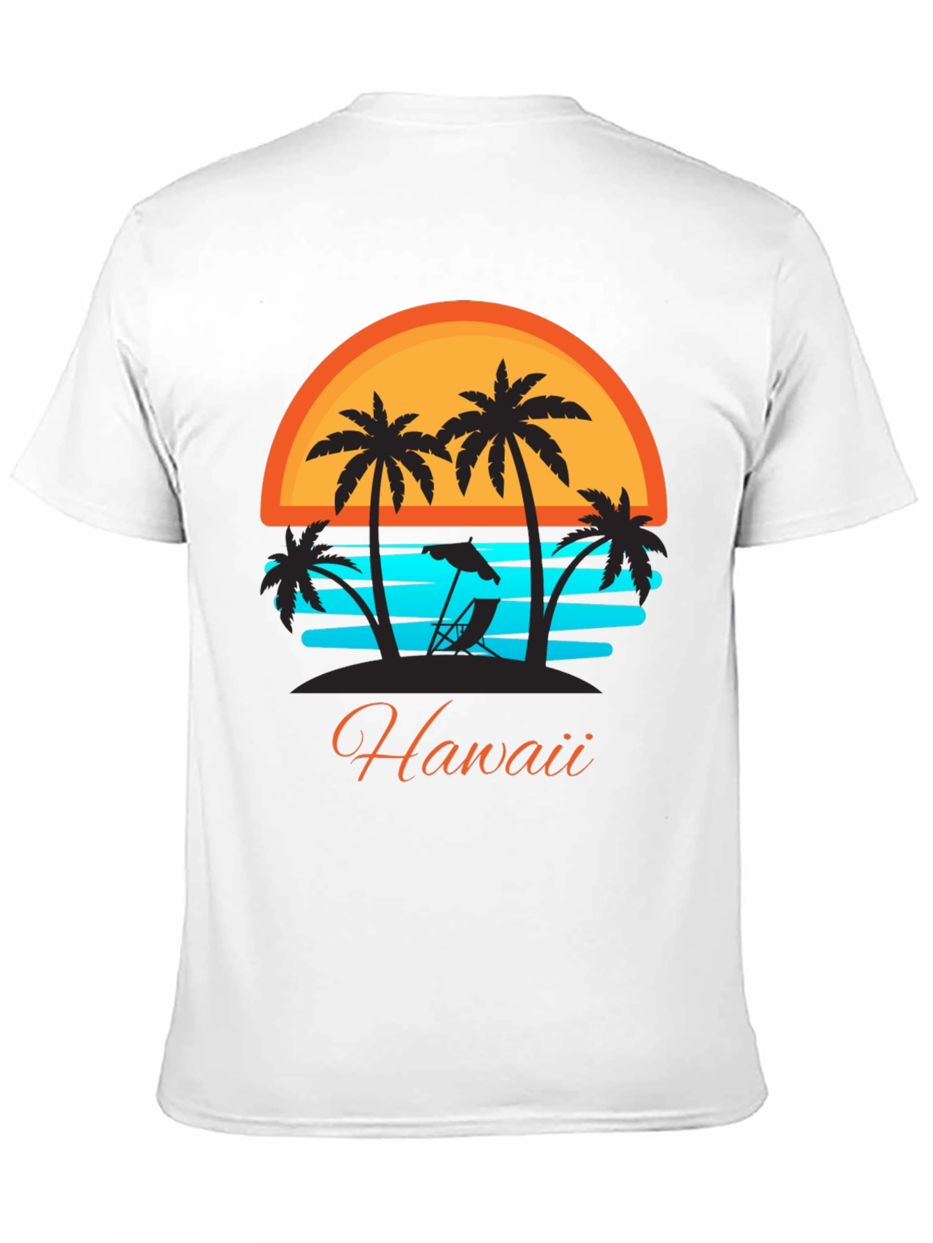 Hawaii Sunset Palm Tree T-Shirt - Vacation Ready