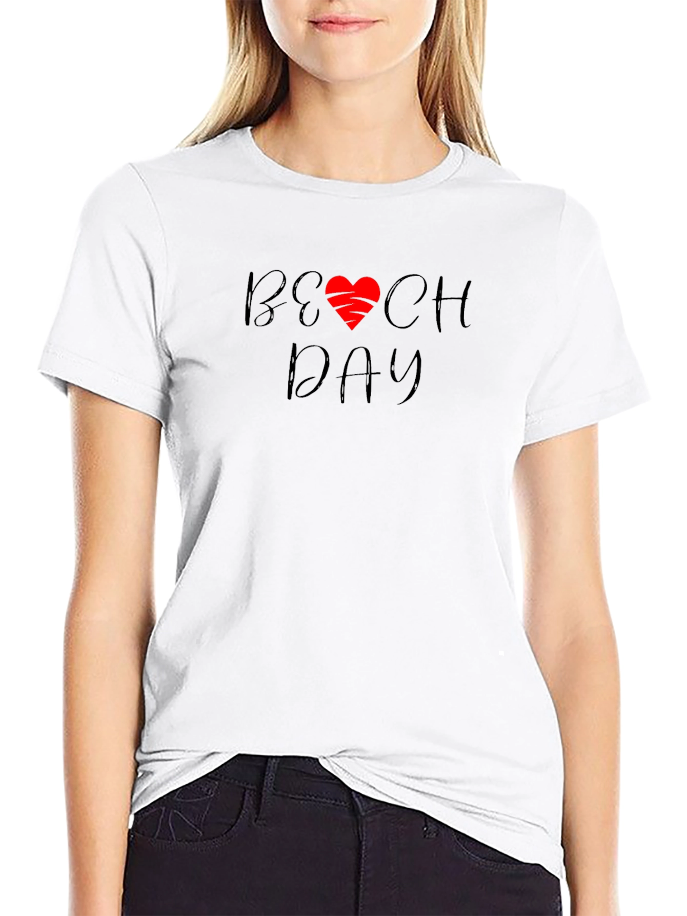 Beach Day Graphic Tee - Black