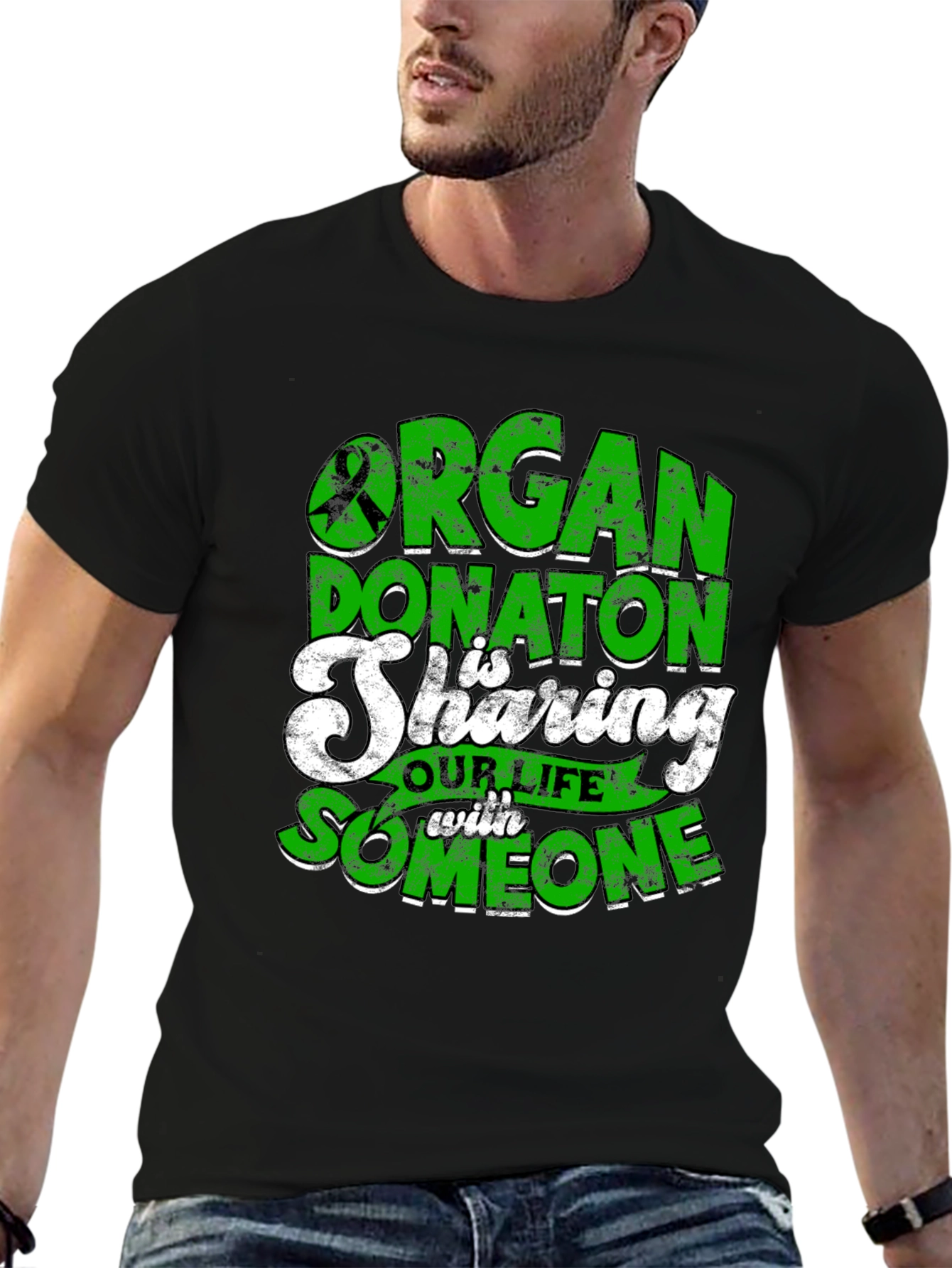 Organ Donation Awareness Graphic T-Shirt
