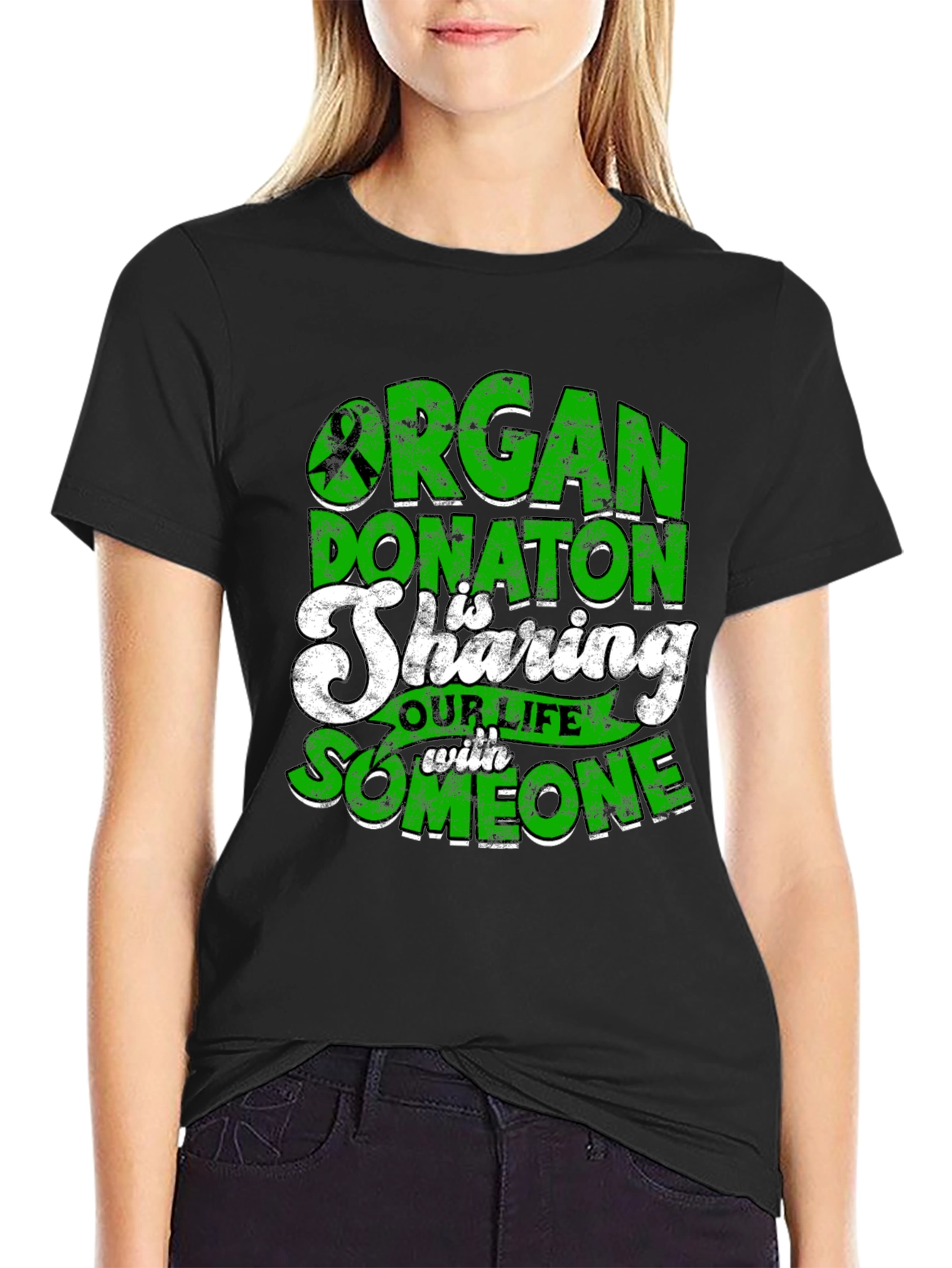 Organ Donation Awareness Graphic T-Shirt