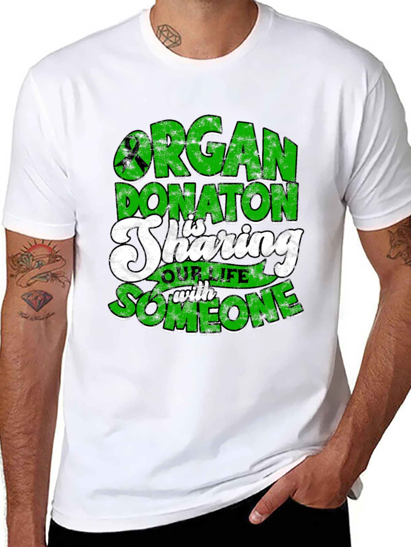 Organ Donation Awareness Graphic T-Shirt