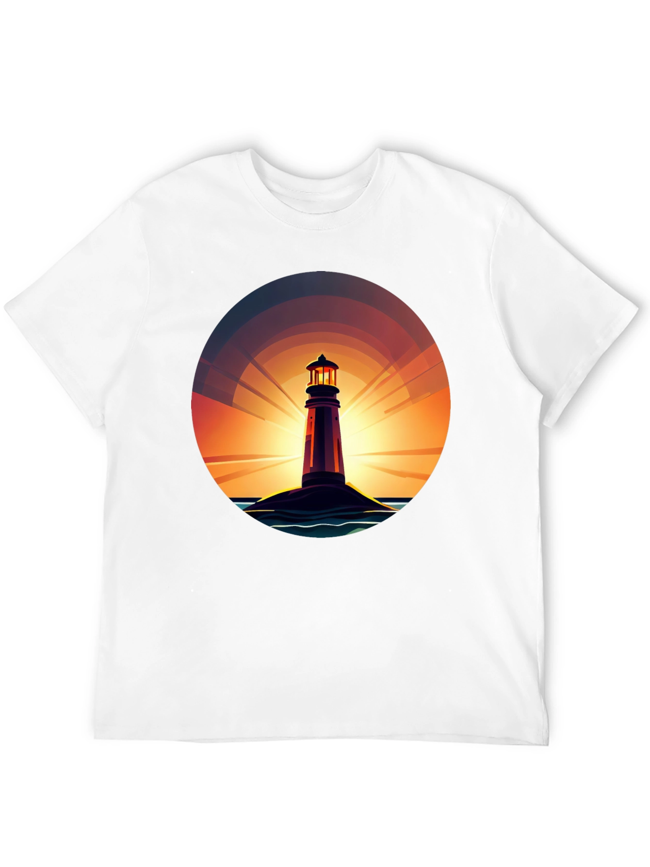 Lighthouse Sunset Graphic Tee