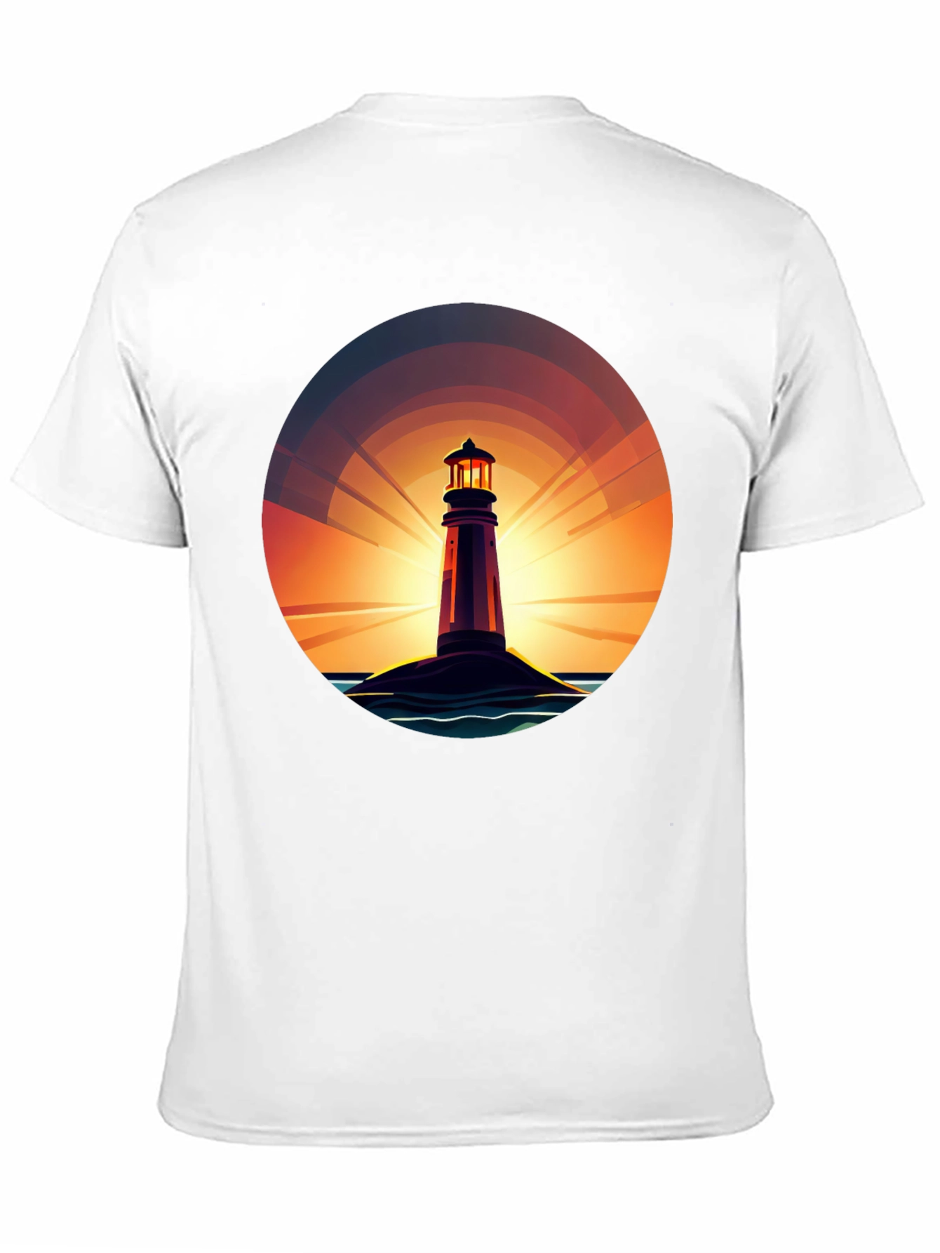 Lighthouse Sunset Graphic Tee