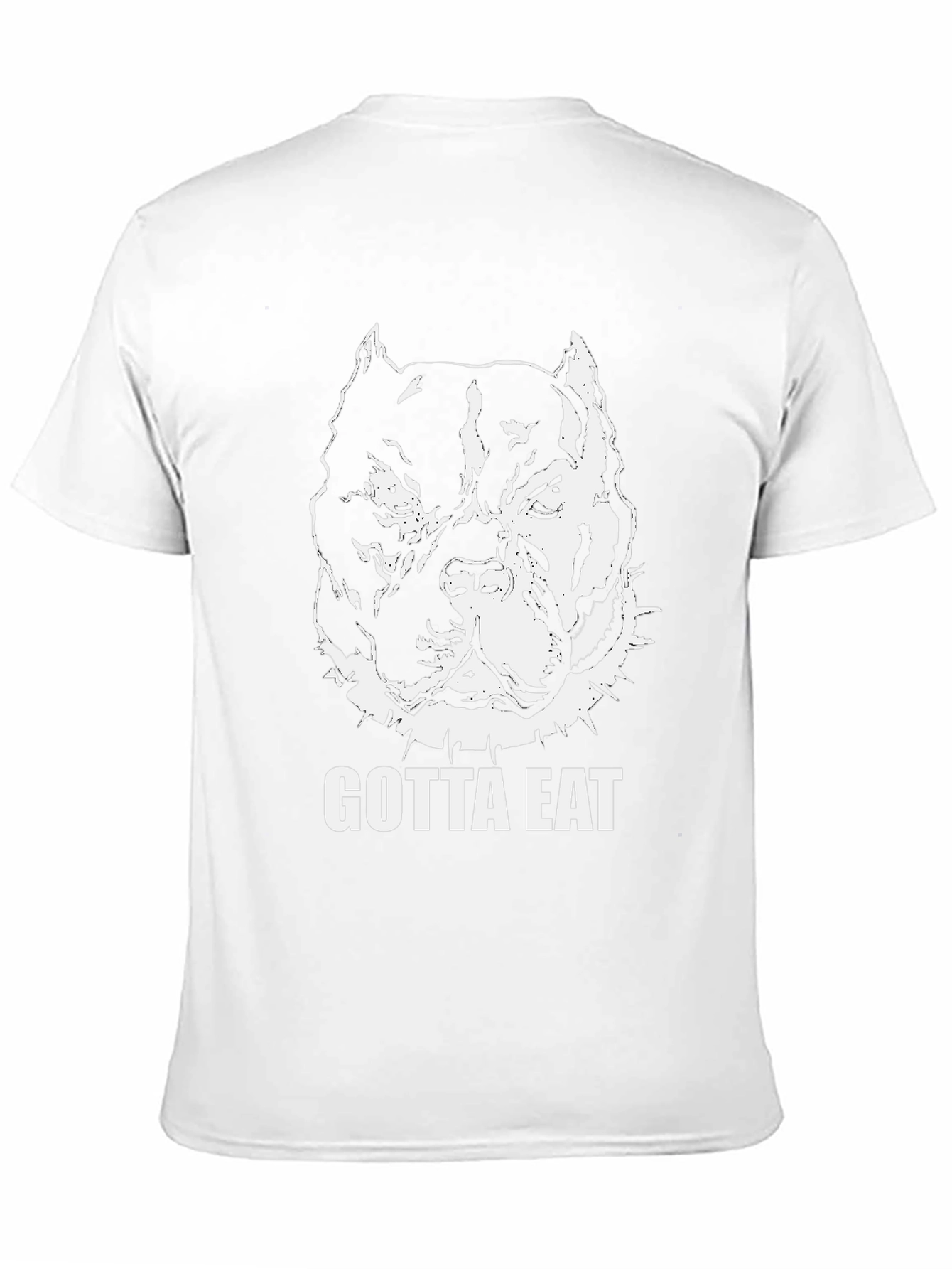Gotta Eat Pitbull Graphic T-Shirt - Black