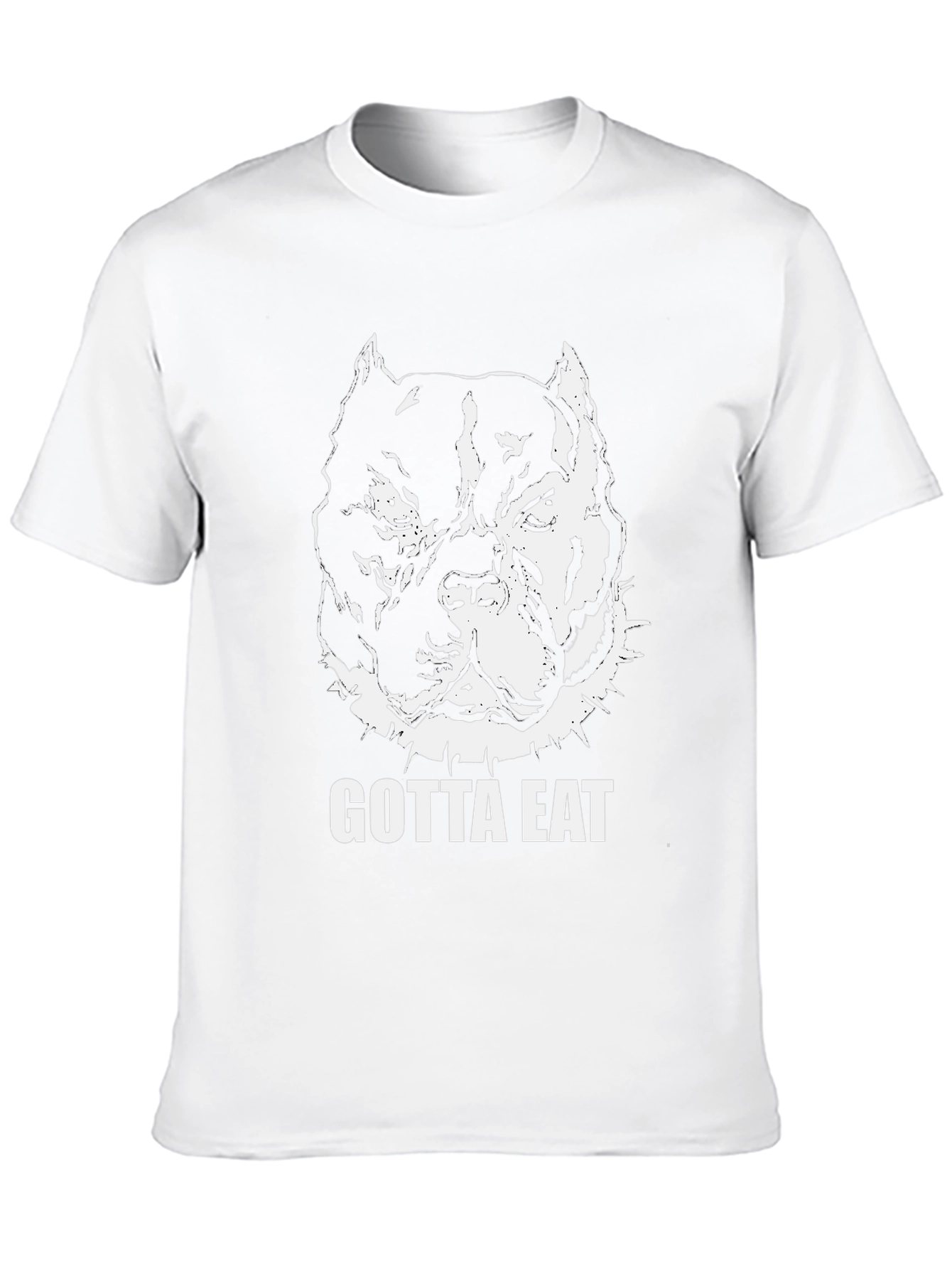 Gotta Eat Pitbull Graphic T-Shirt - Black
