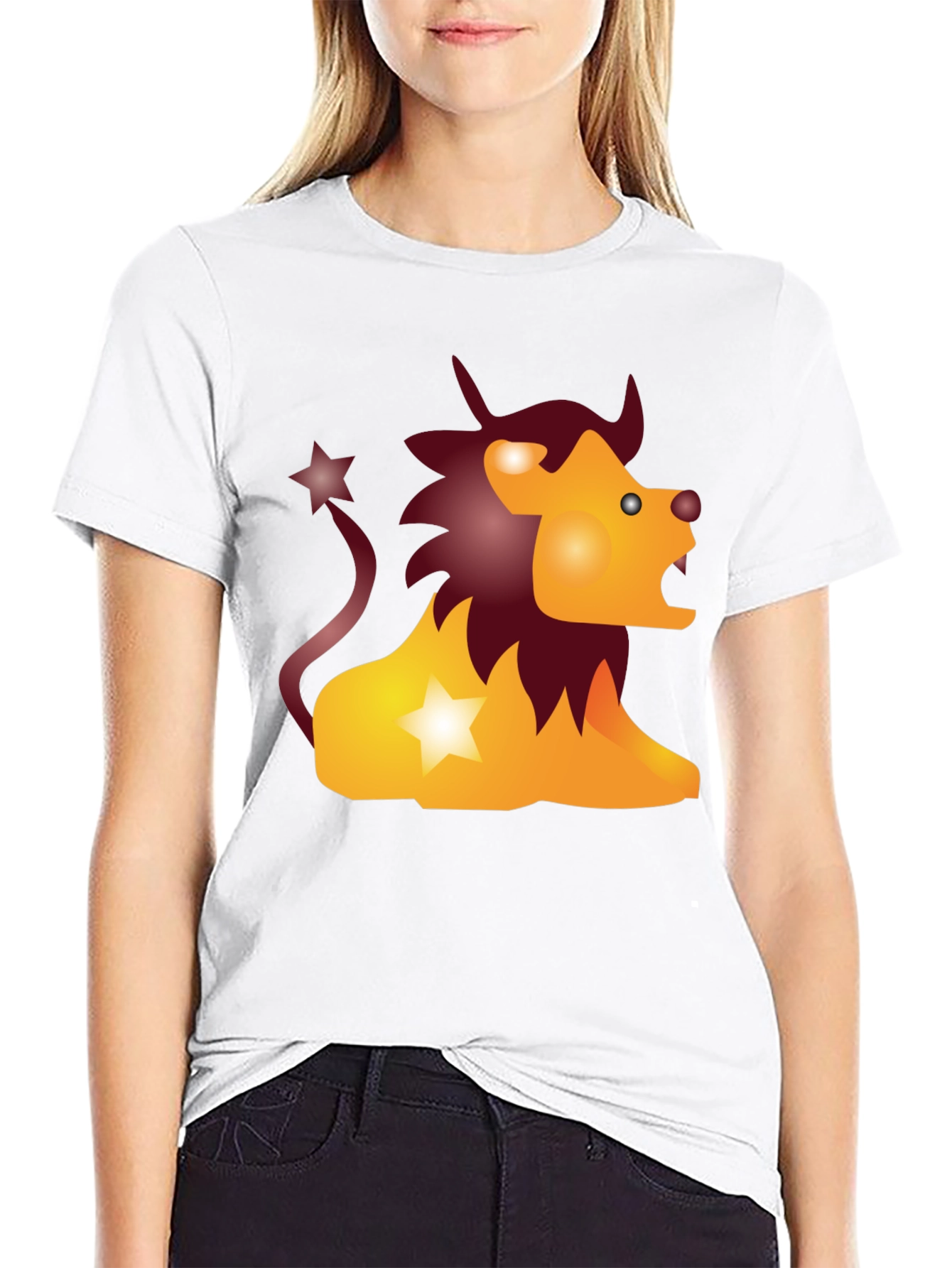 Zodiac Leo Graphic Tee - Black Cotton T-Shirt