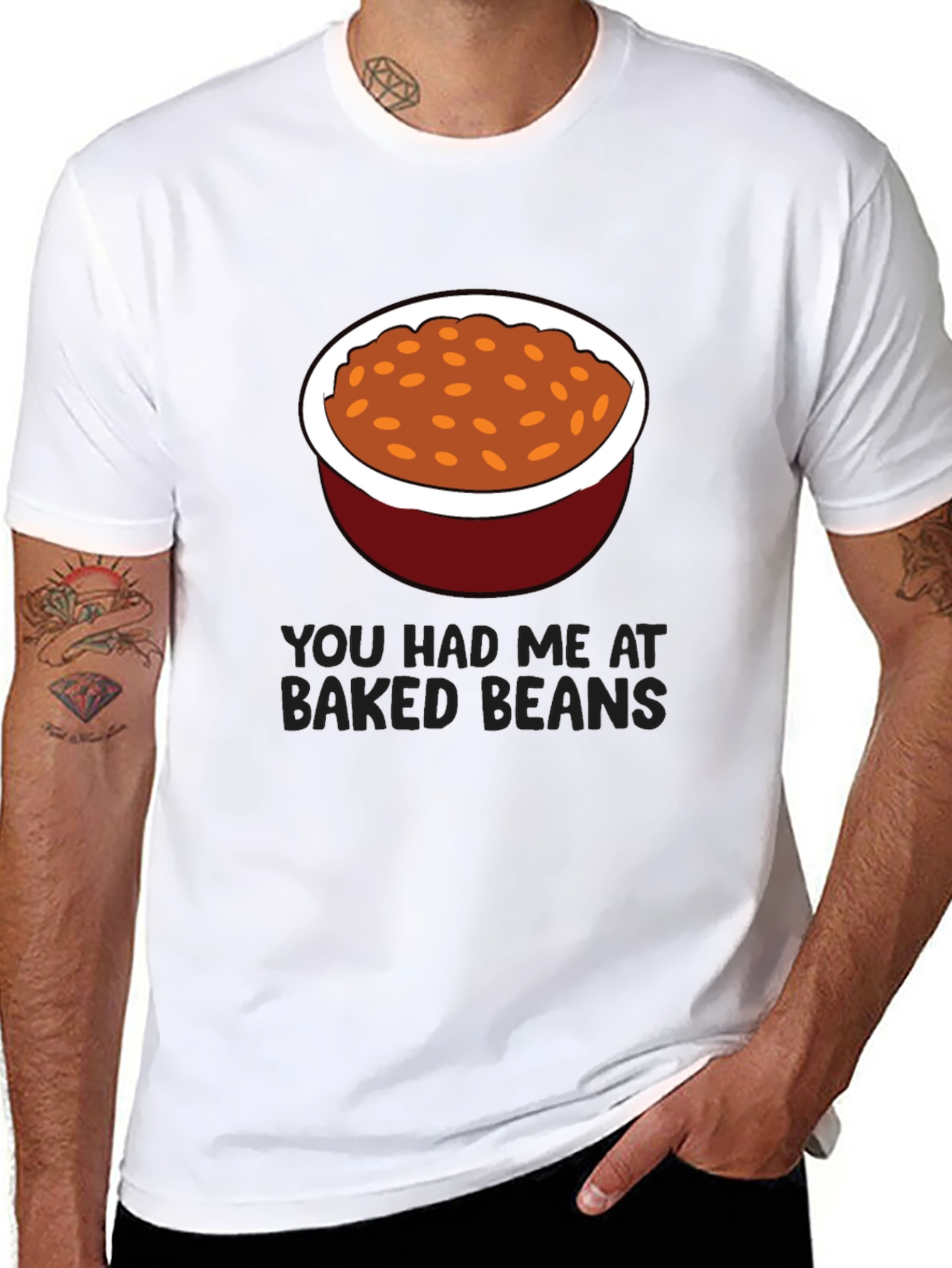 Baked Beans Graphic Tee - Funny Food Lovers T-Shirt