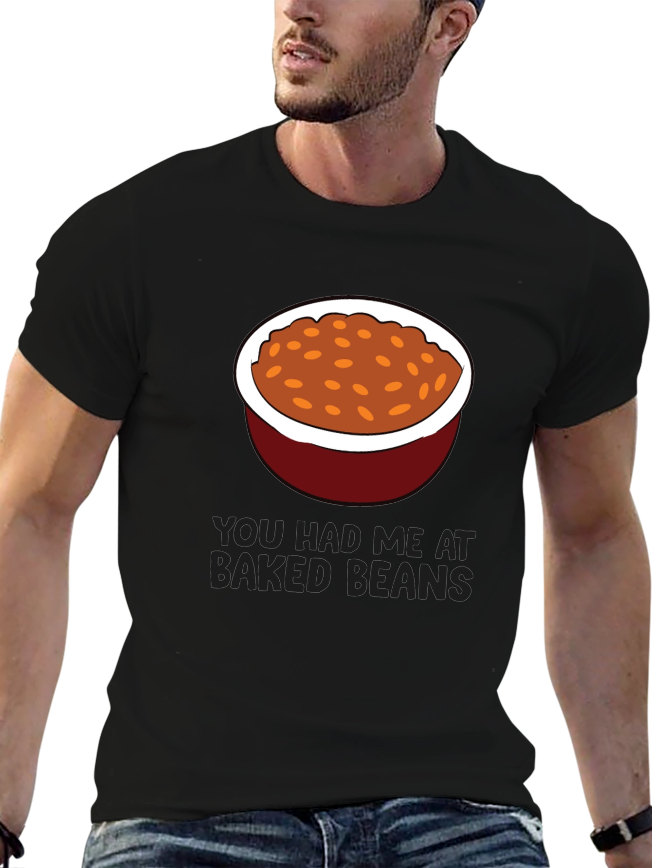 Baked Beans Graphic Tee - Funny Food Lovers T-Shirt