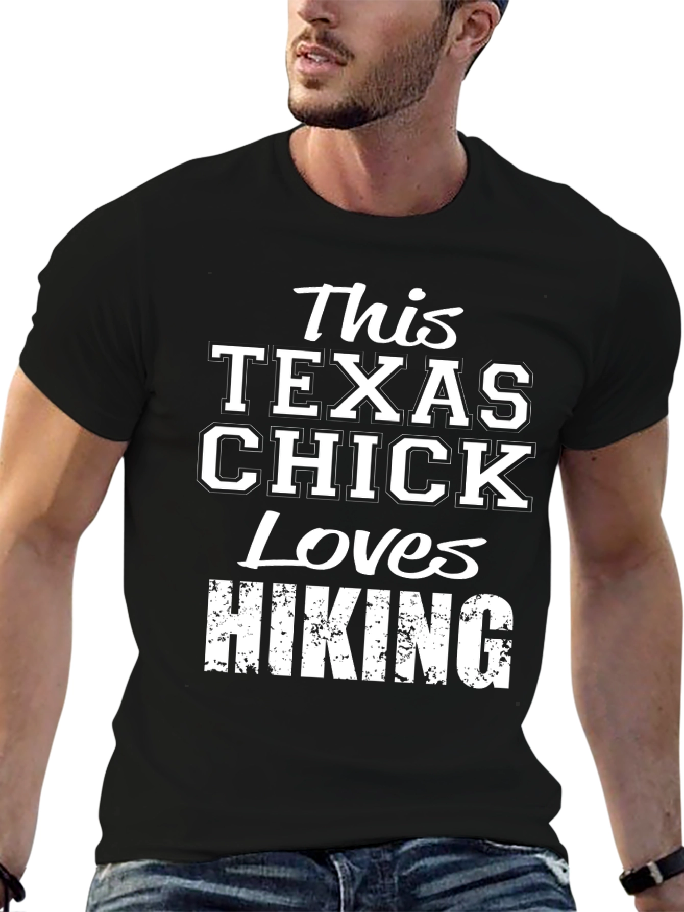Texas Chick Loves Hiking Graphic Tee