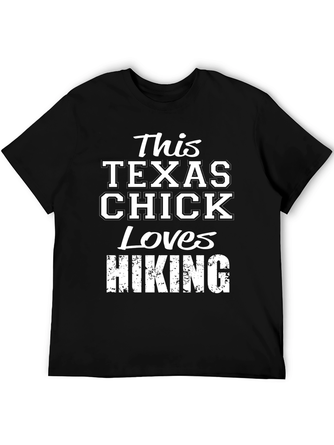 Texas Chick Loves Hiking Graphic Tee